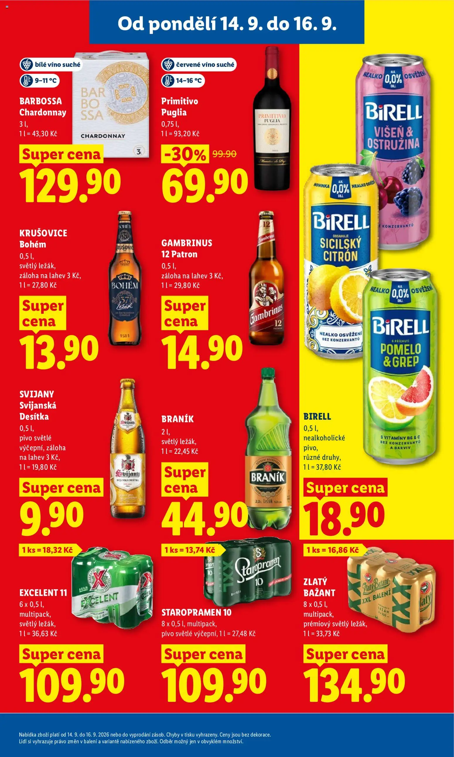Lidl leták Leták in Česko