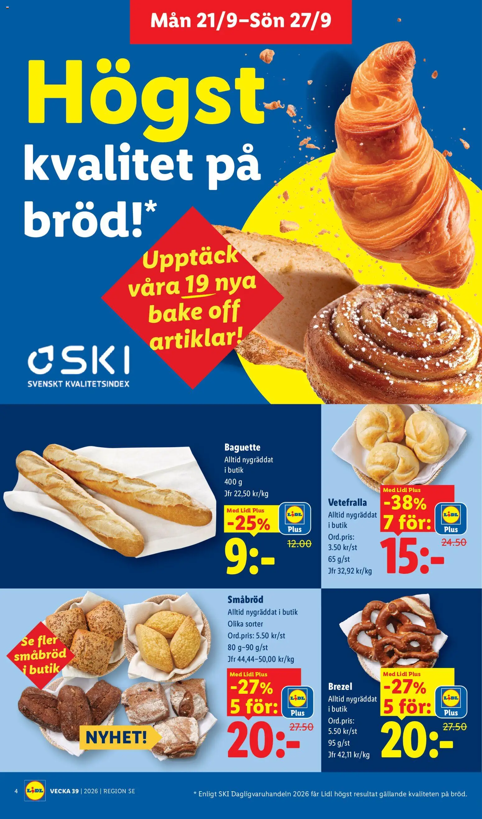 Lidl erbjudanden Reklamblad in Sverige