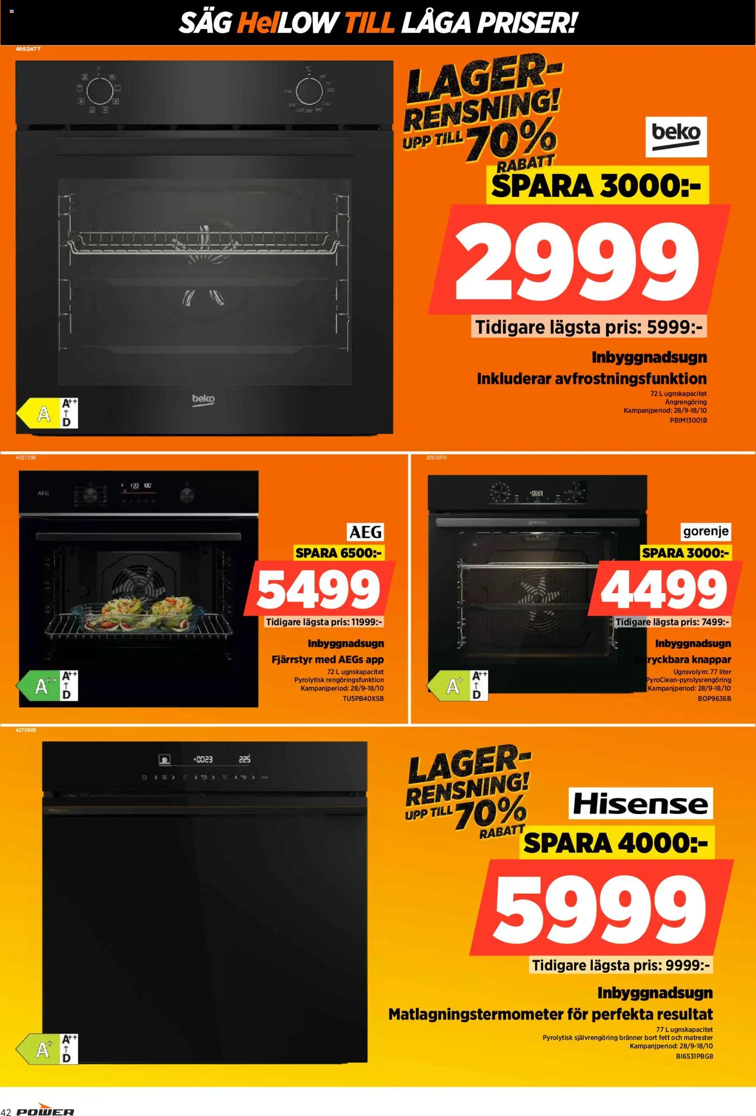 Power erbjudanden Reklamblad in Sverige