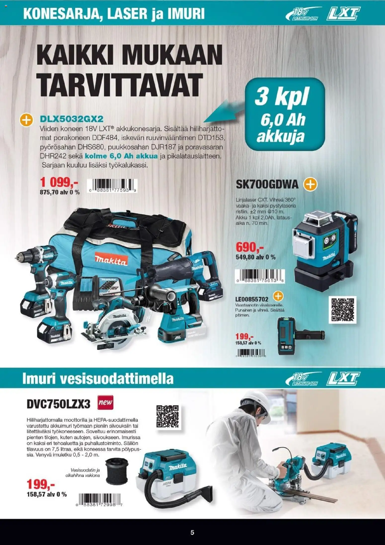 🛍️ Makita tarjoukset alkaen 01/01/2026 » Katso huipputarjoukset ja säästä jo tänään! 💰 | Suomi