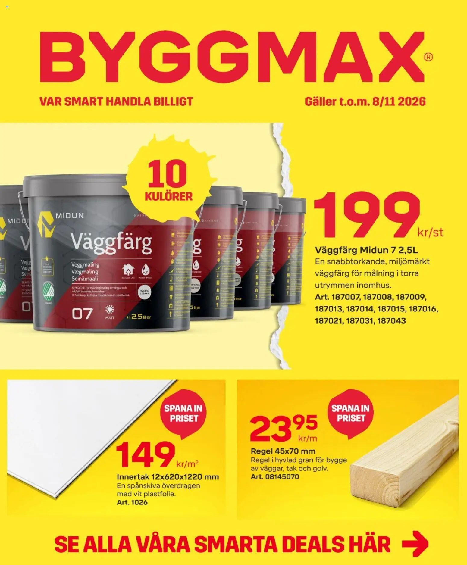 ByggMax erbjudanden Reklamblad in Sverige