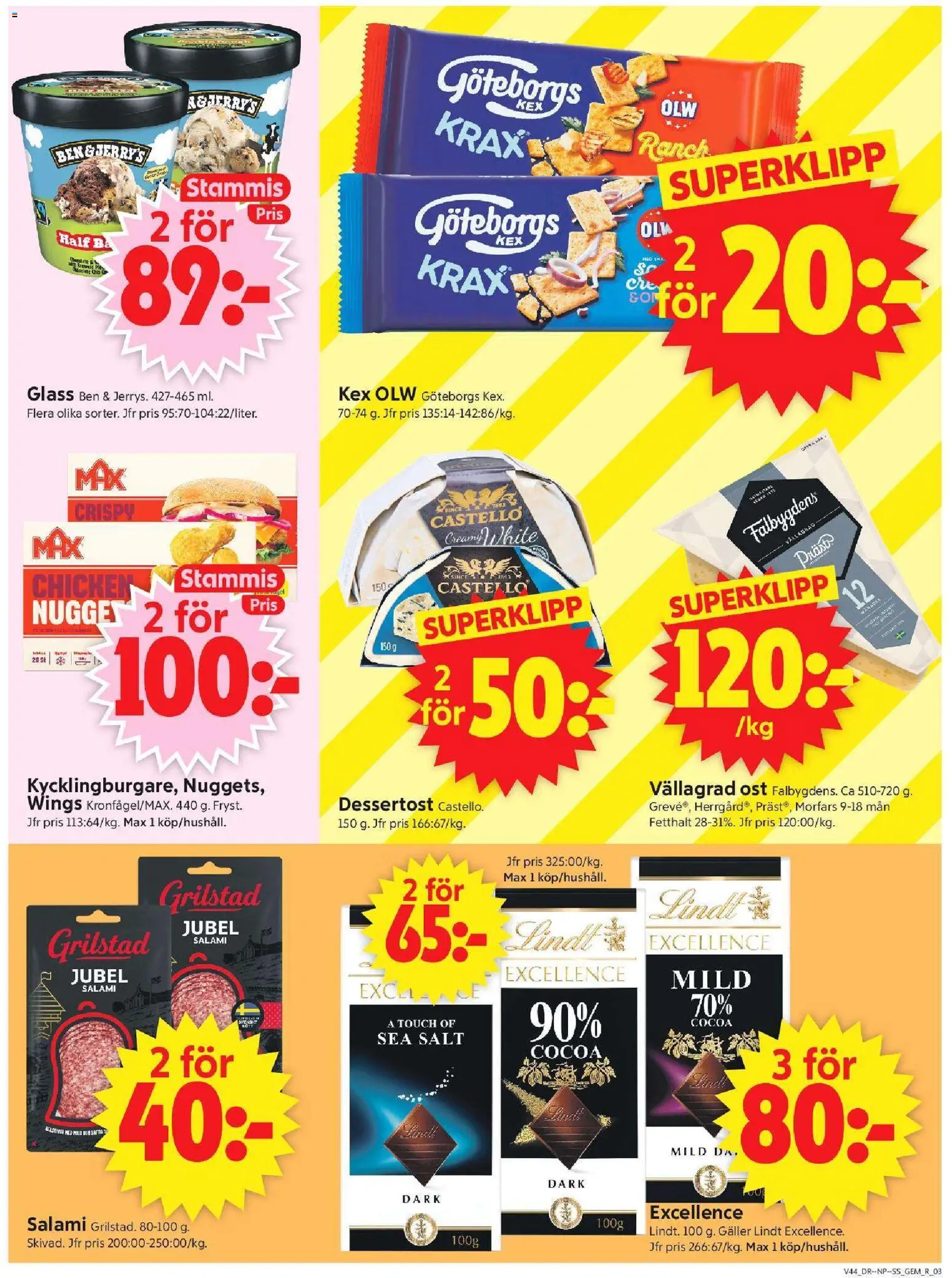 ICA Supermarket erbjudanden Reklamblad in Sverige