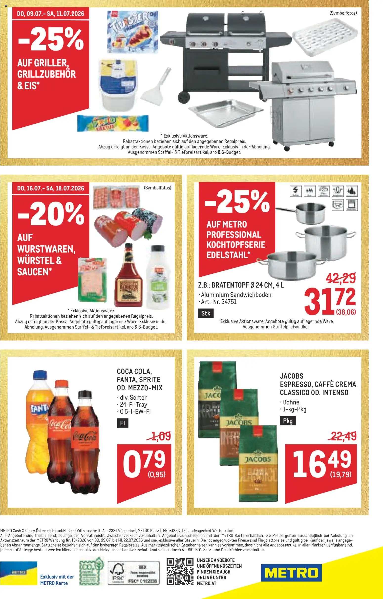 Die besten Angebote | Metro angebote Profi ab 09.07.2026 | - Jetzt stöbern! | Österreich