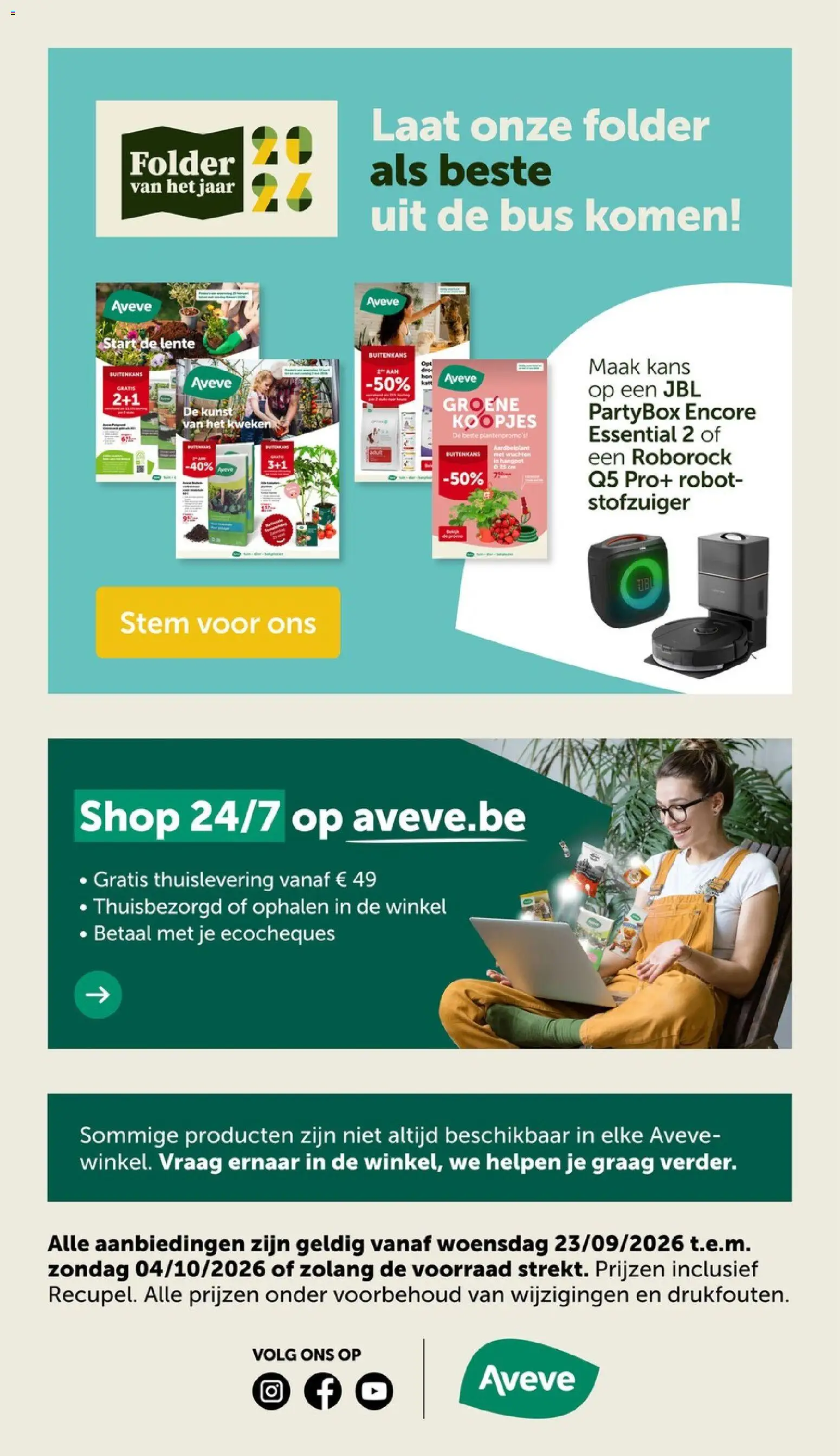 Aveve folder Folder in België