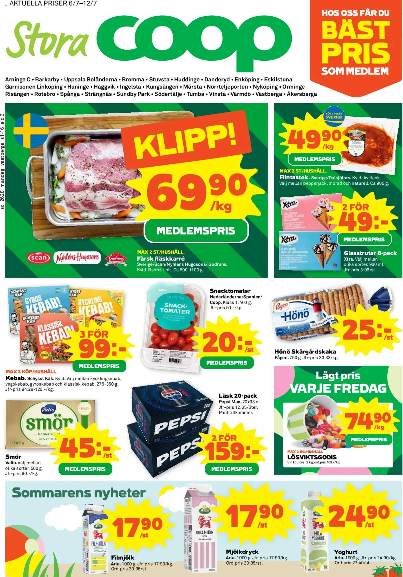 Nuvarande Coop erbjudanden från 📣 06/07/2026 - 12/07/2026 📣 | Sverige