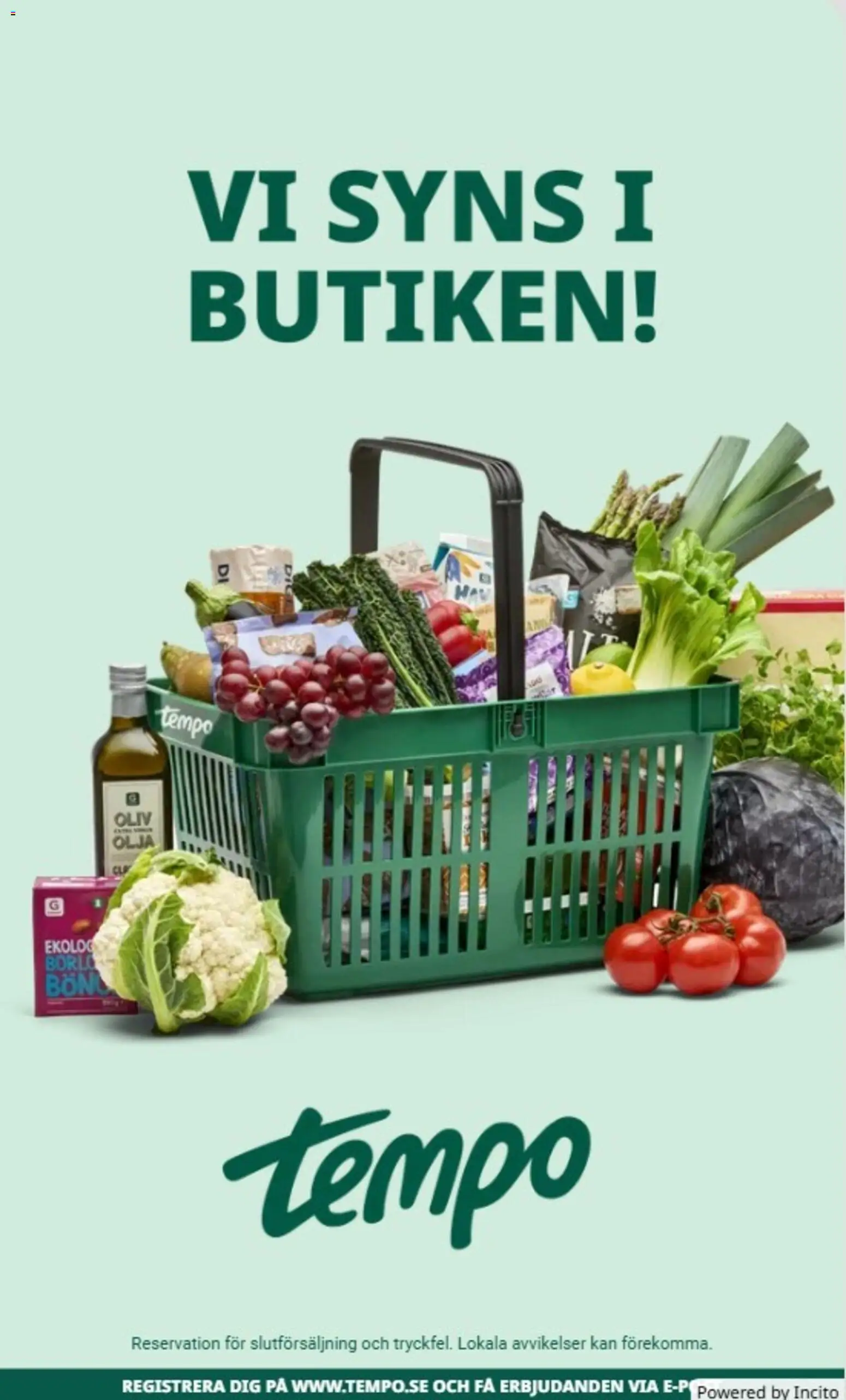 Tempo erbjudanden Reklamblad in Sverige