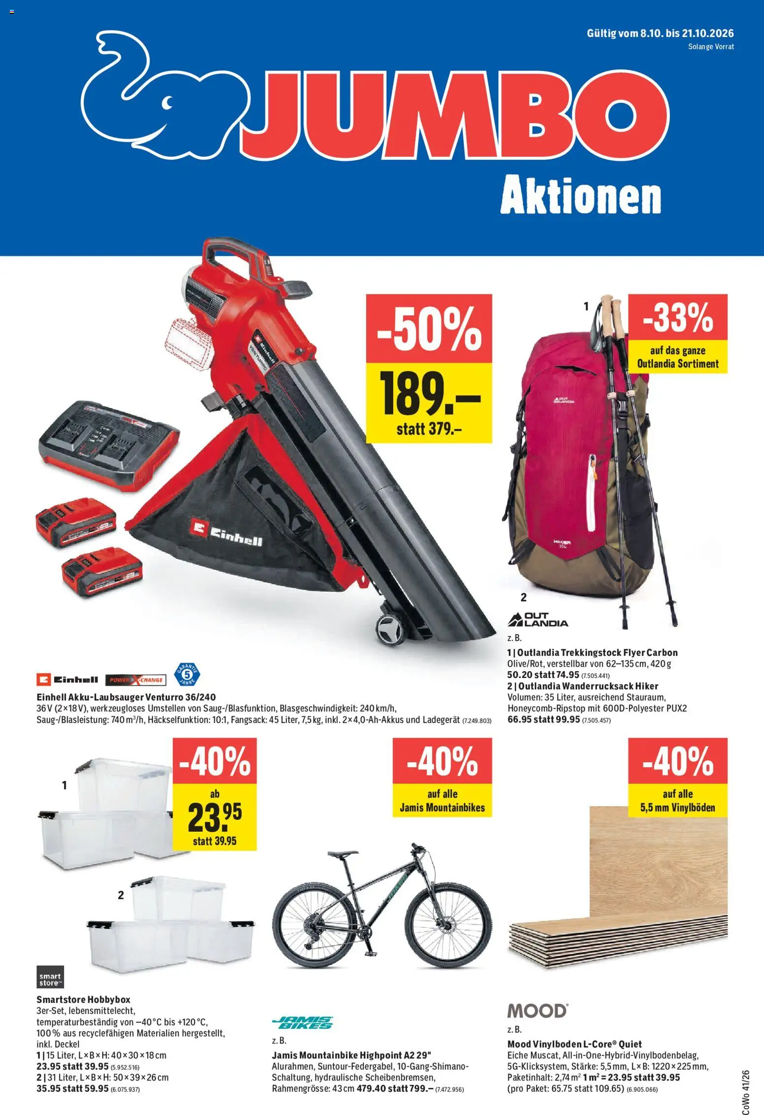 Jumbo aktionen Prospekt in Schweiz