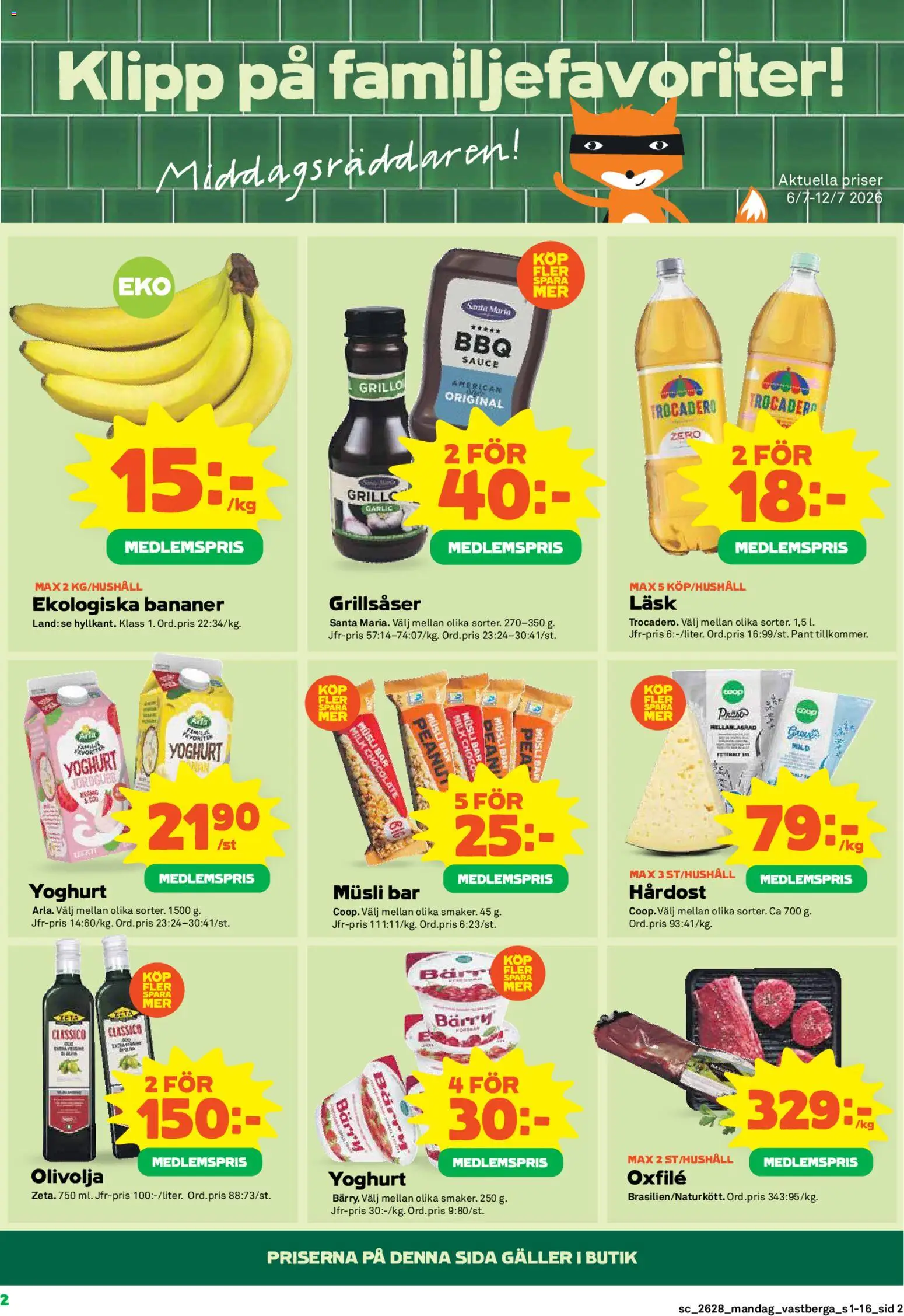Nuvarande Stora Coop erbjudanden från 📣 06/07/2026 - 12/07/2026 📣 | Sverige