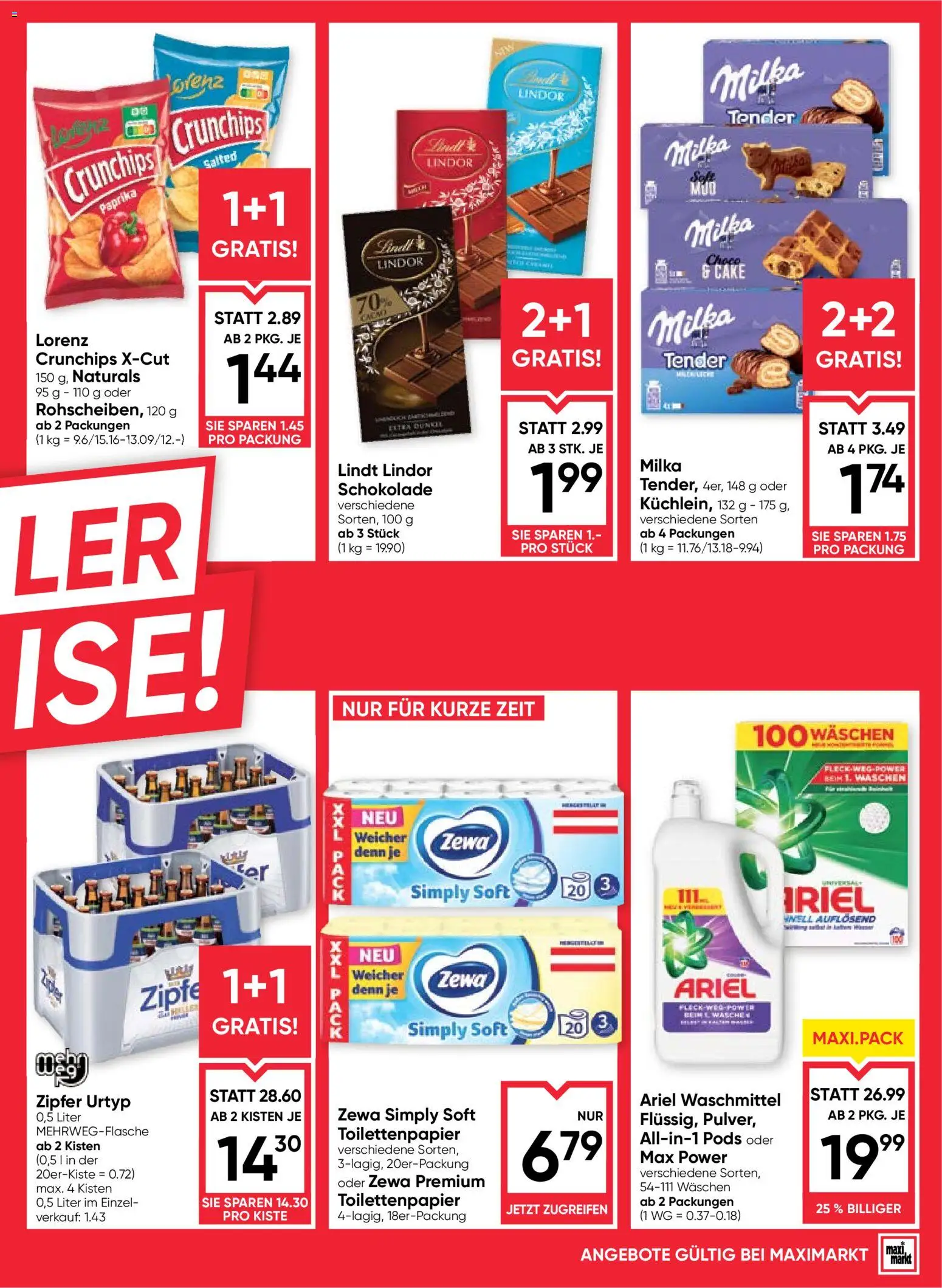 Maximarkt Flugblatt Flugblatt in Österreich