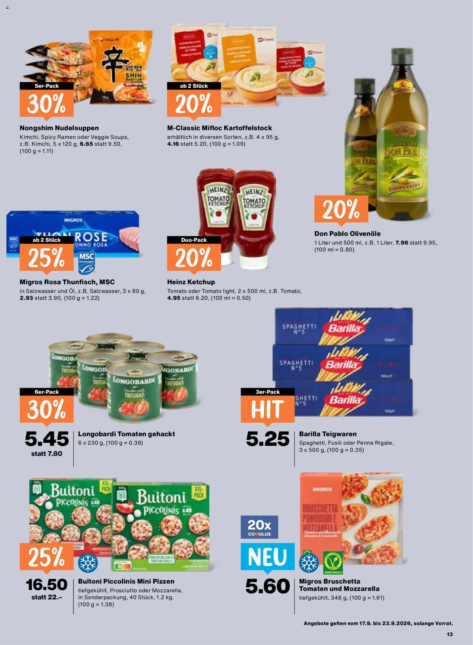 Migros aktionen Prospekt in Schweiz