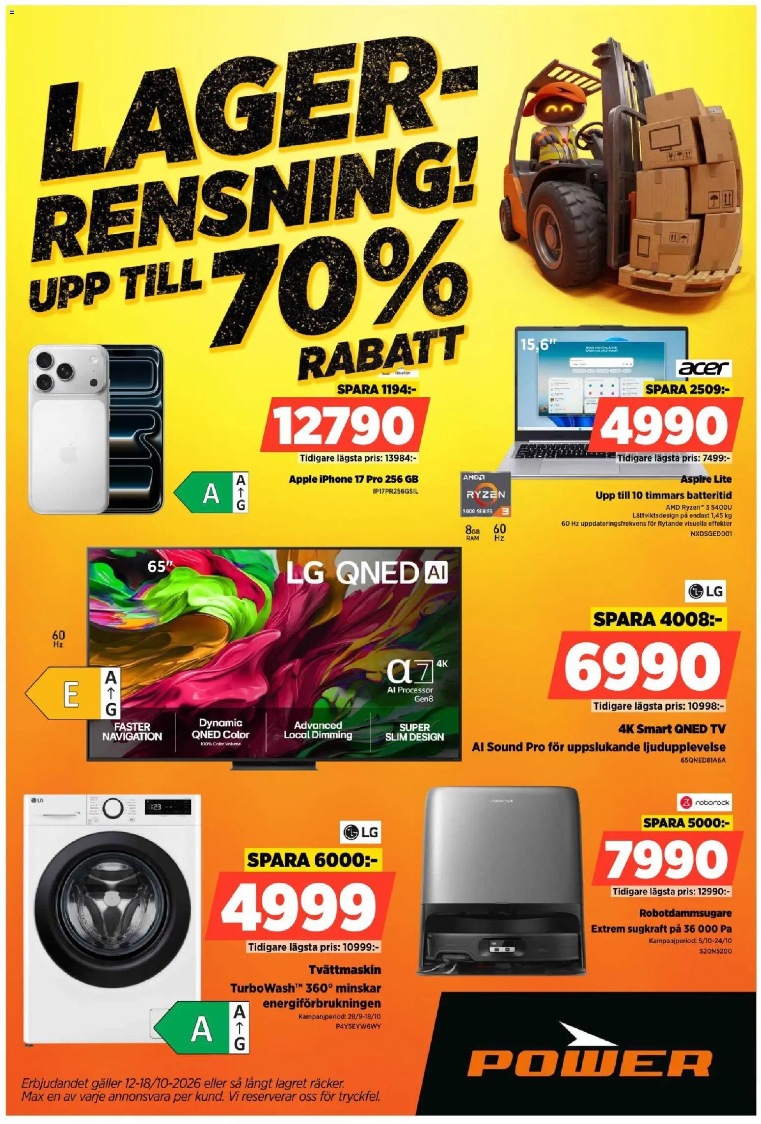 Power erbjudanden Reklamblad in Sverige