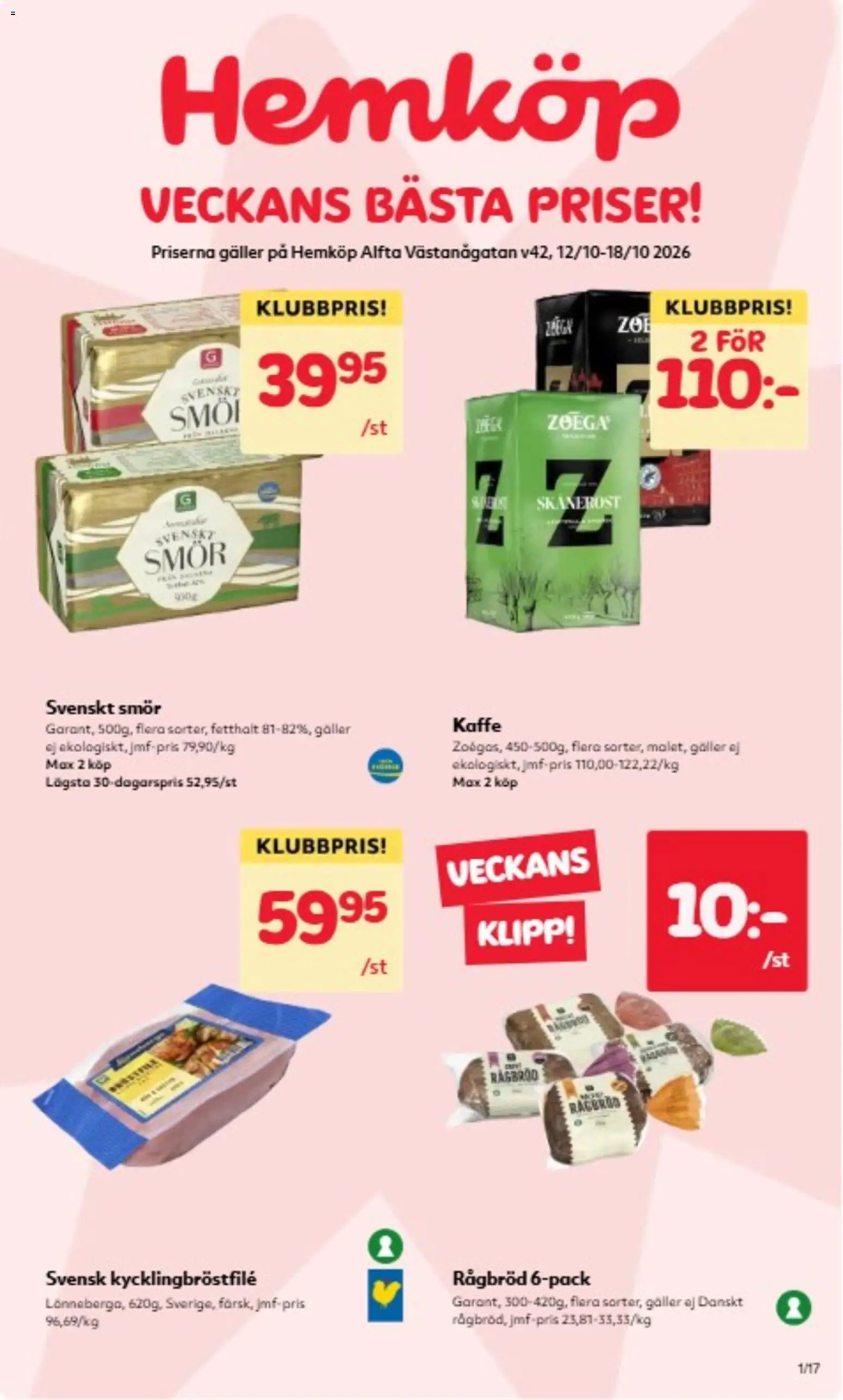 Hemköp erbjudanden Reklamblad in Sverige