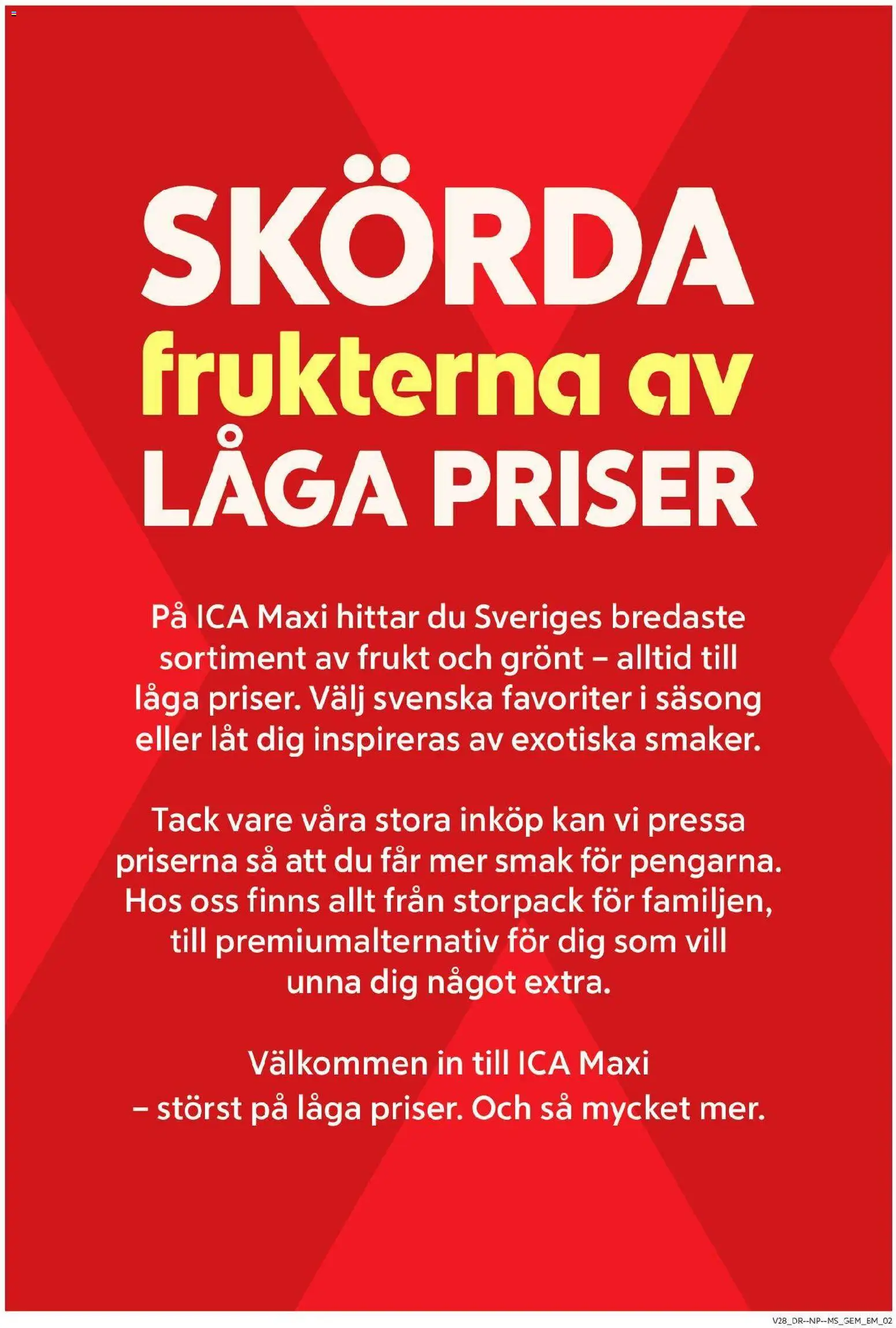 Nuvarande ICA Maxi erbjudanden från 📣 06/07/2026 - 12/07/2026 📣 | Sverige