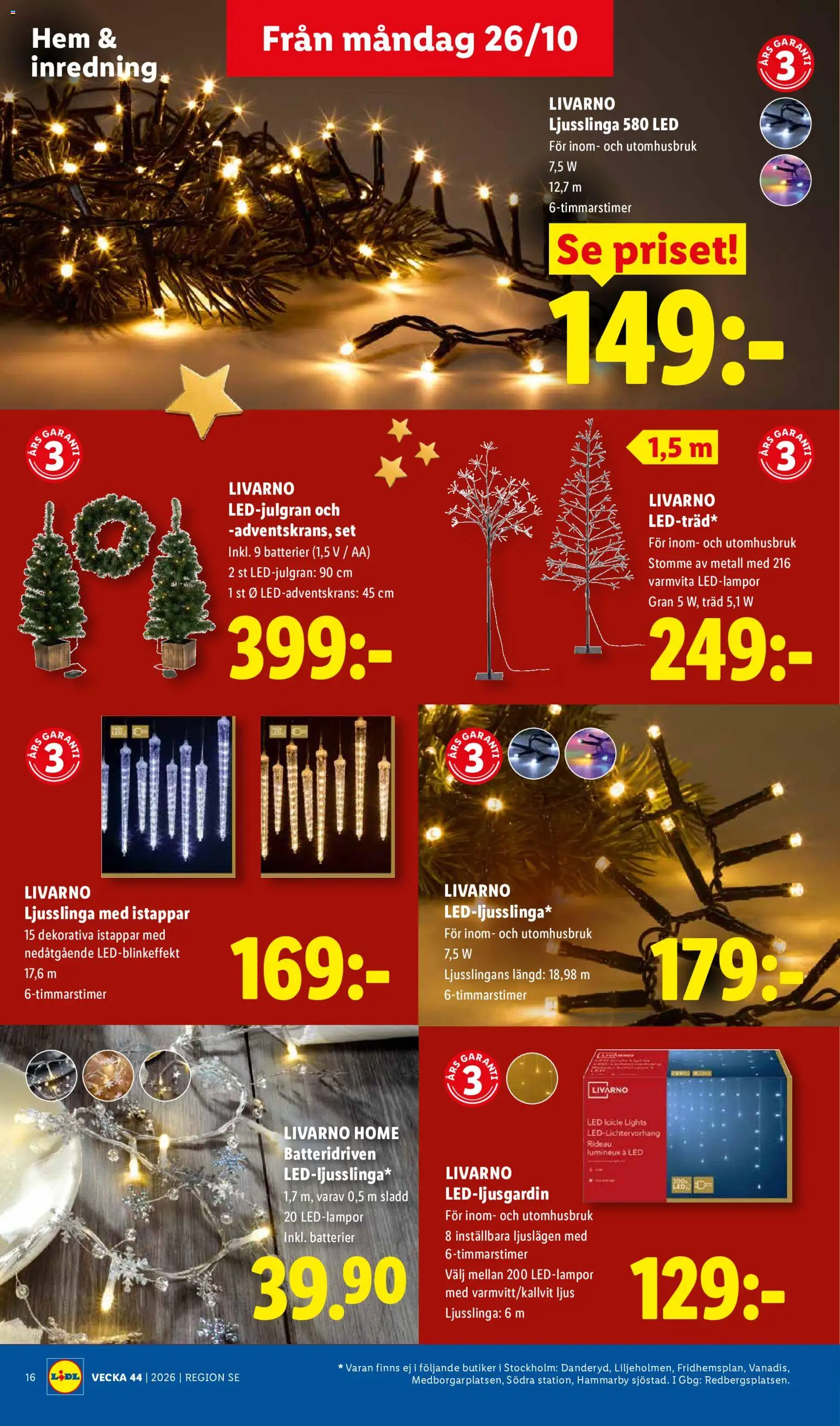 Lidl erbjudanden Reklamblad in Sverige