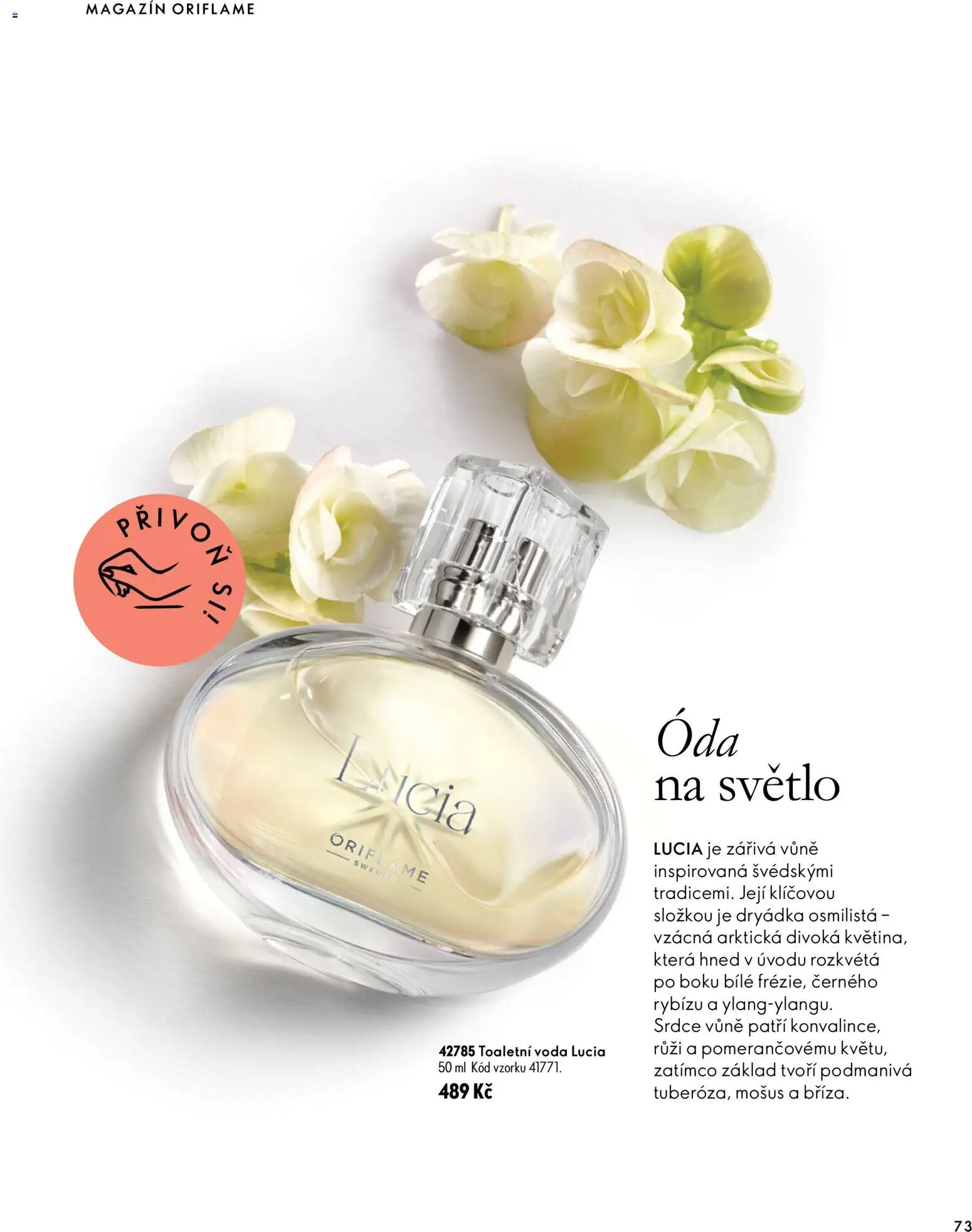 Oriflame katalog Novage+ Proceuticals Leták in Česko
