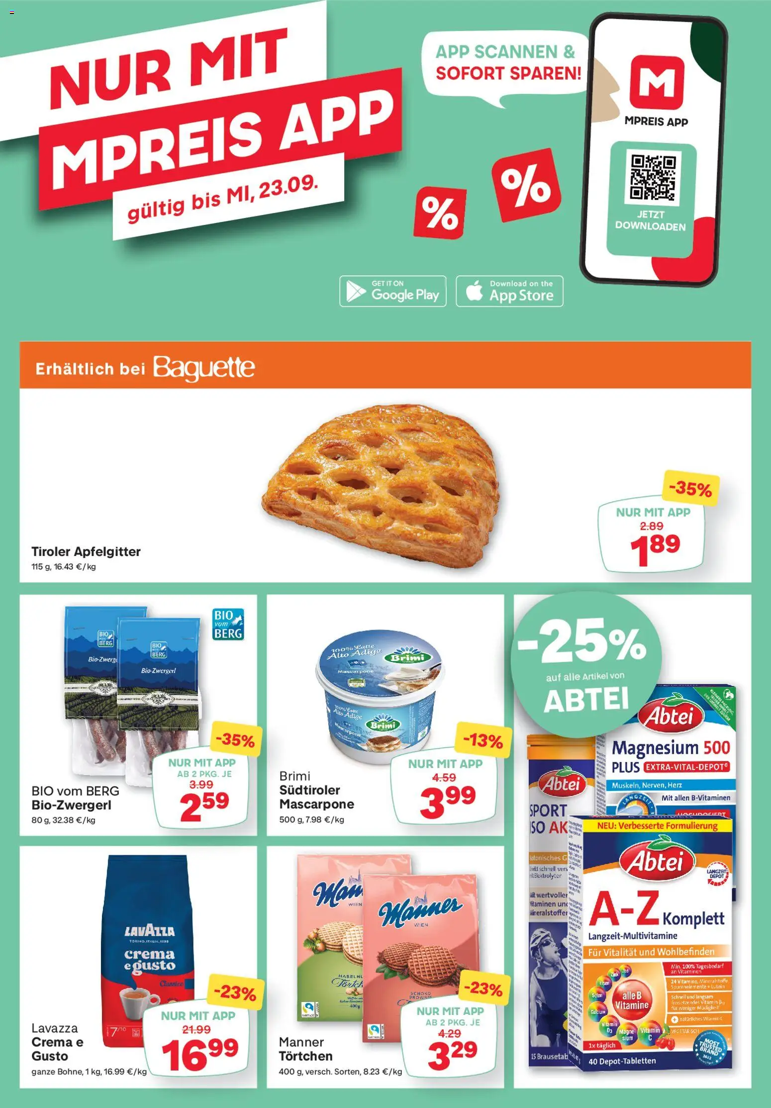 MPREIS Flugblatt Flugblatt in Österreich
