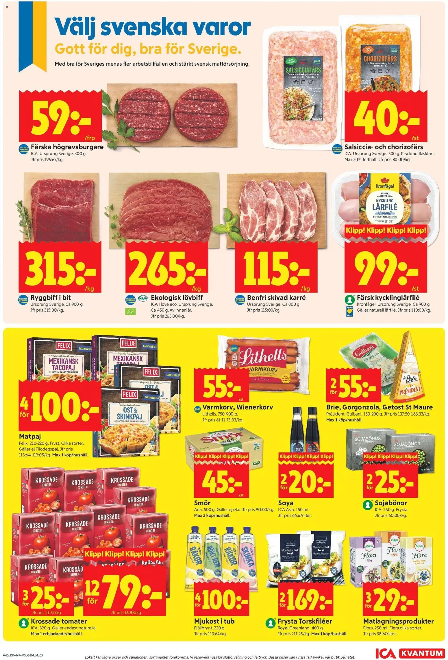 ICA Kvantum erbjudanden Reklamblad in Sverige