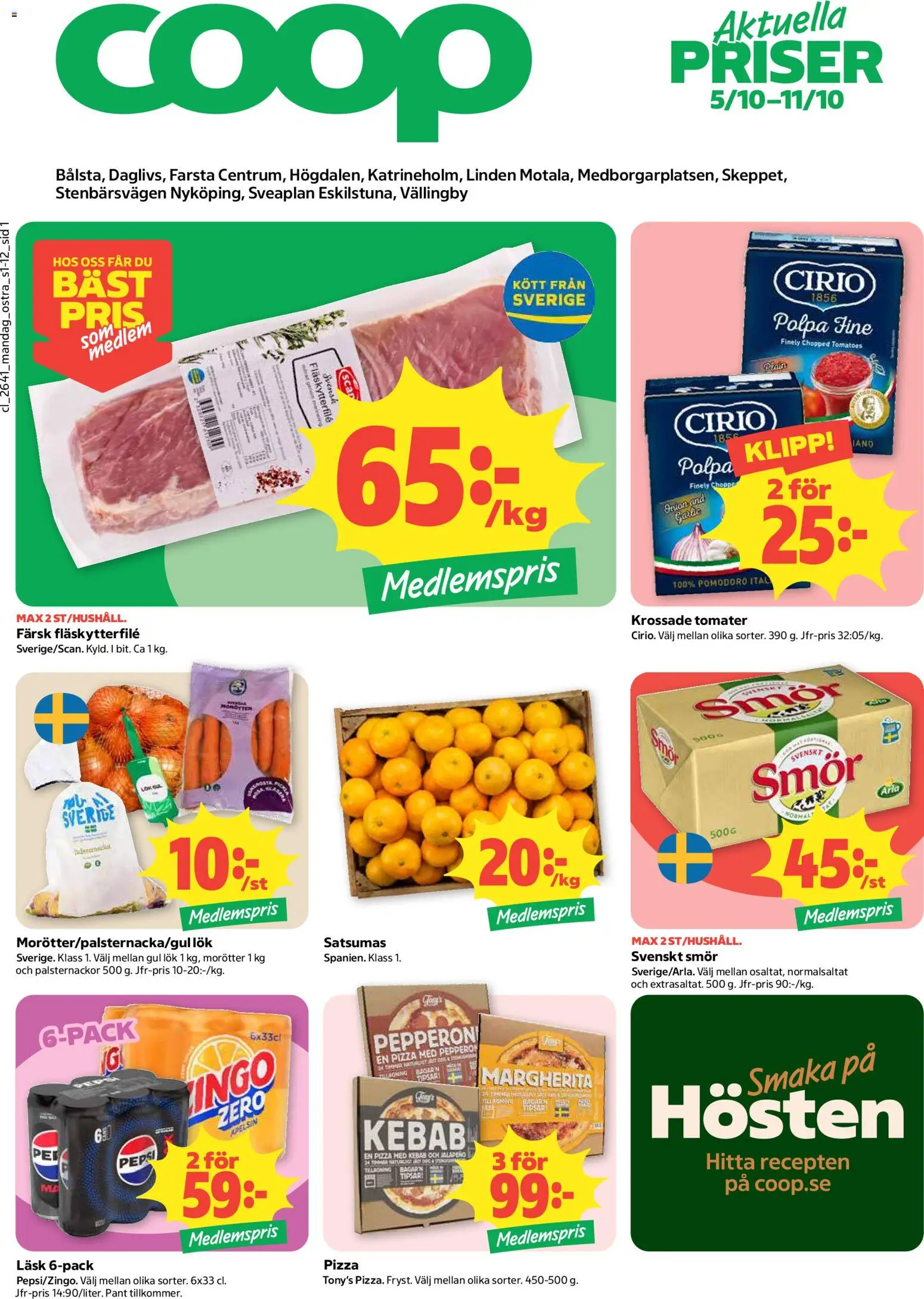 Coop Daglivs erbjudanden Reklamblad in Sverige