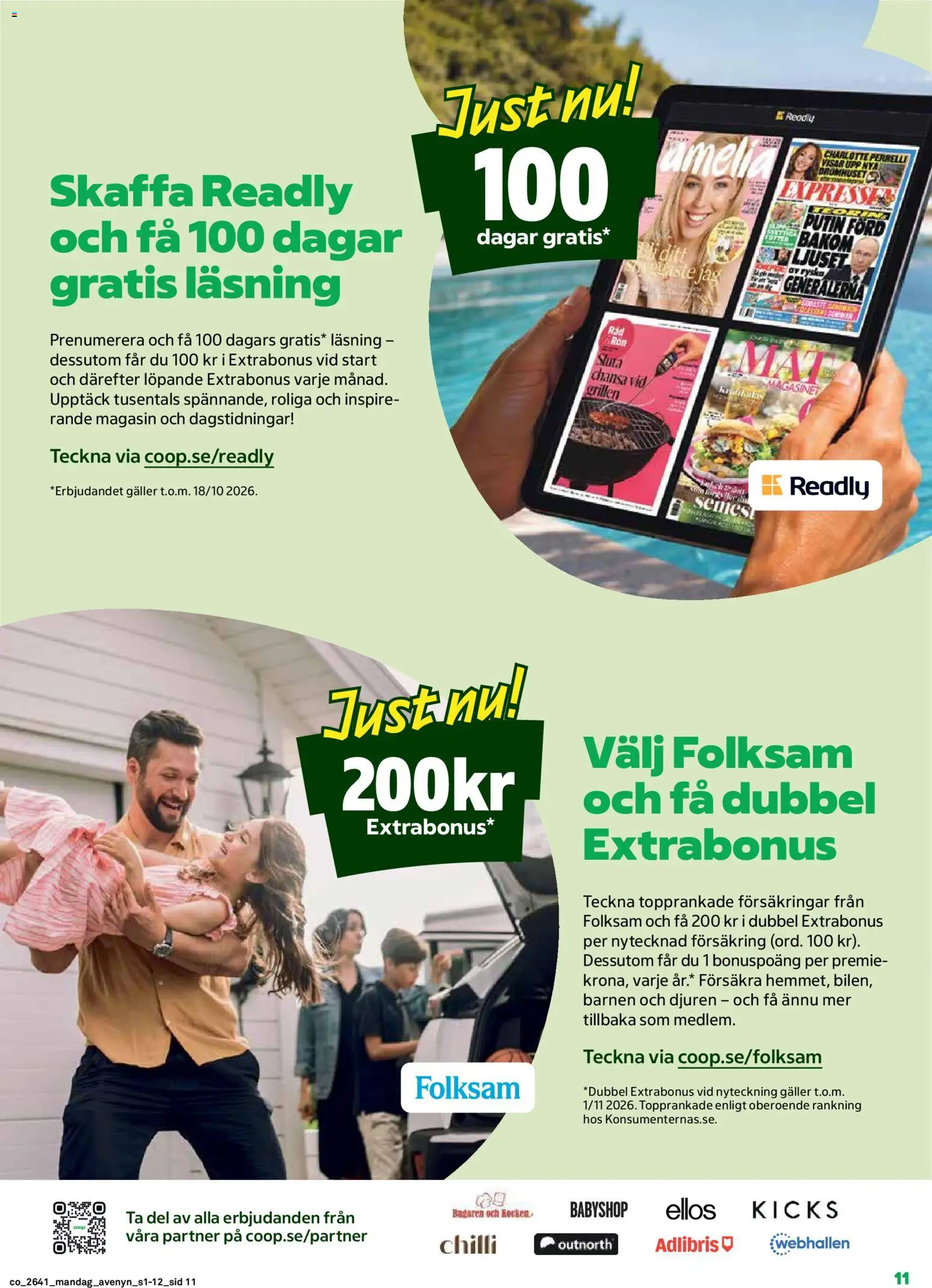 Coop erbjudanden Reklamblad in Sverige