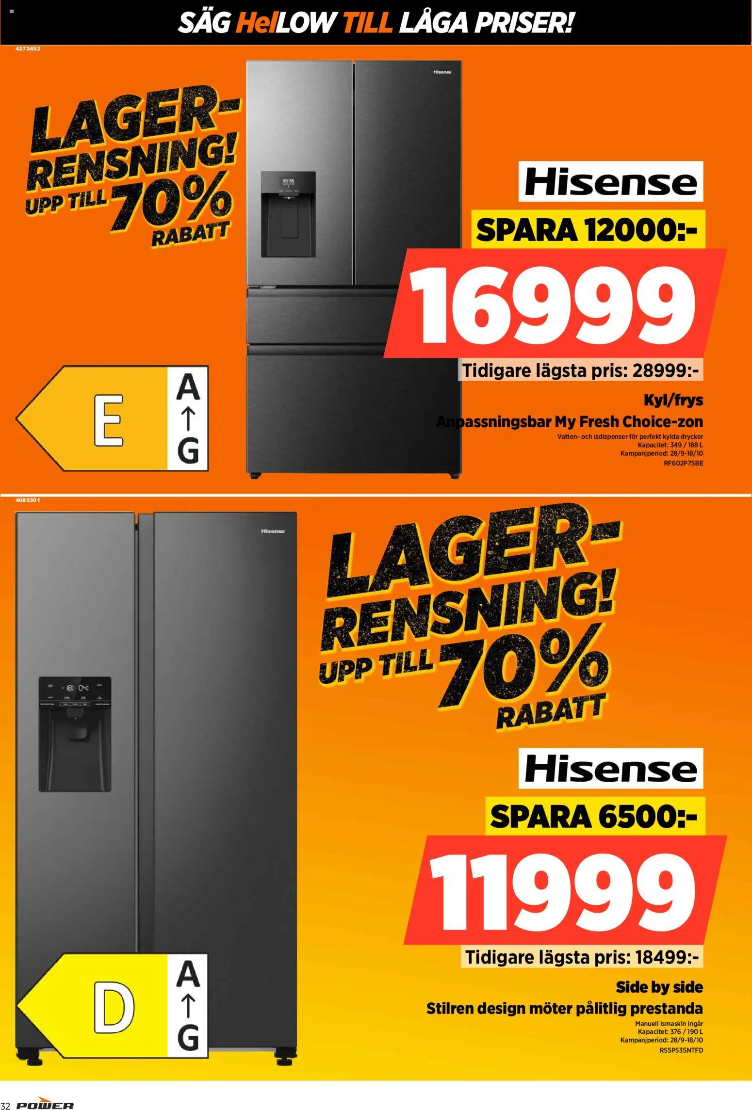 Power erbjudanden Reklamblad in Sverige