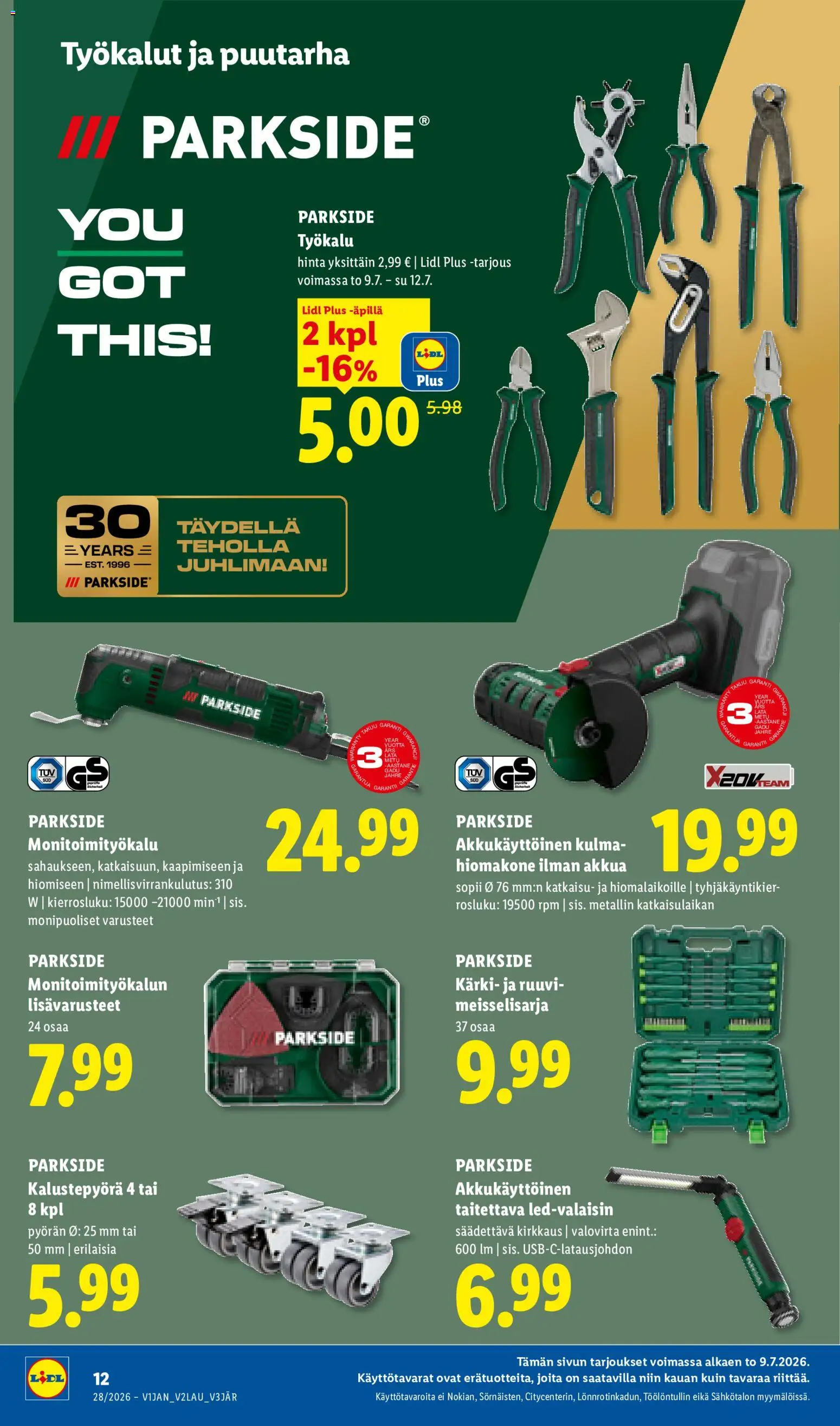 🛍️ Lidl tarjoukset alkaen 09/07/2026 » Katso huipputarjoukset ja säästä jo tänään! 💰 | Suomi