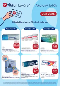 Vaša lekáreň Vaša lekáreň leták
