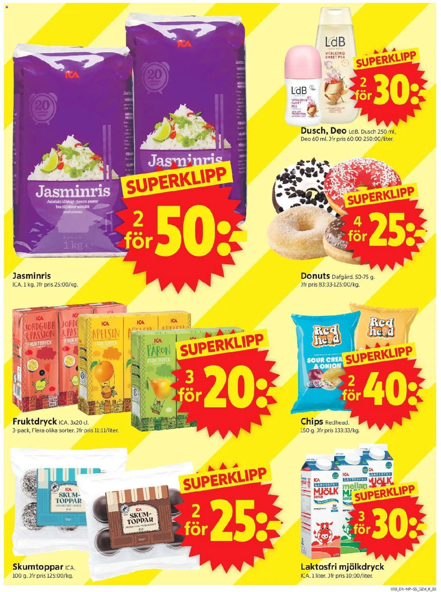 ICA Supermarket erbjudanden Reklamblad in Sverige