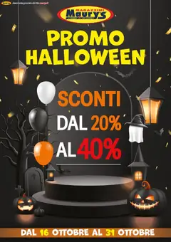 Maurys Maury`s volantino Halloween
