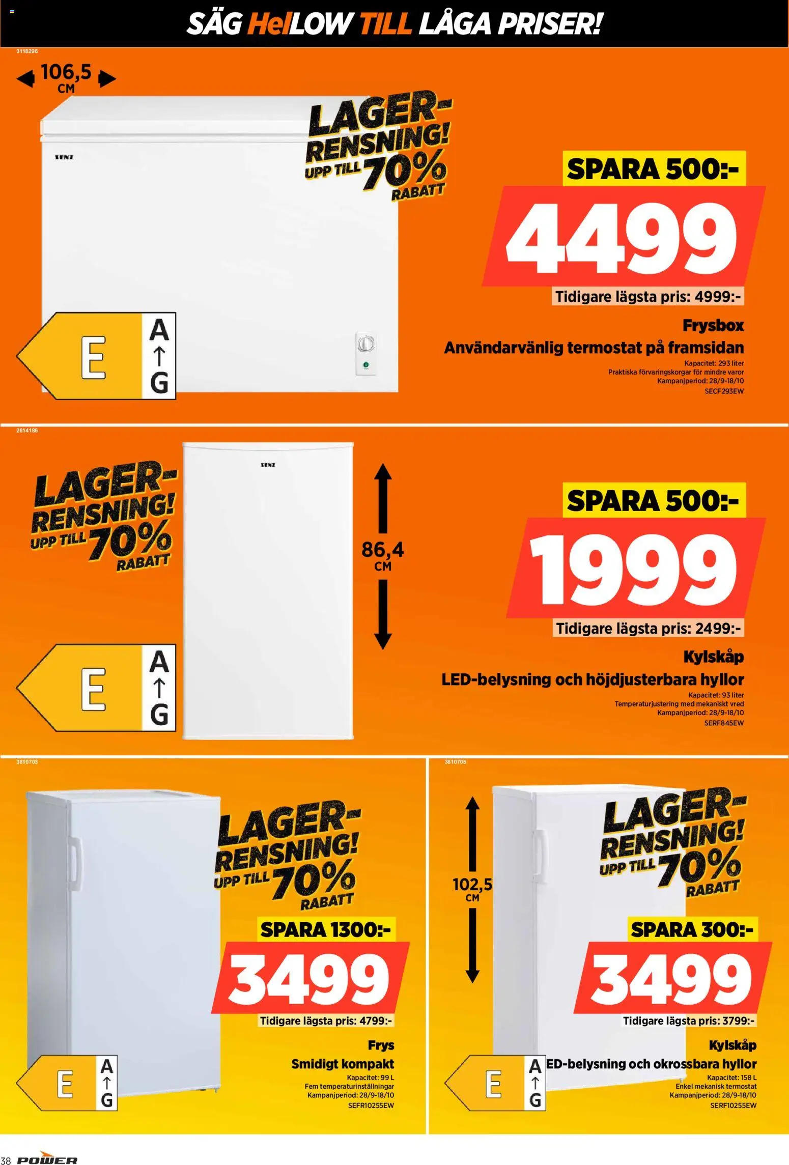 Power erbjudanden Reklamblad in Sverige