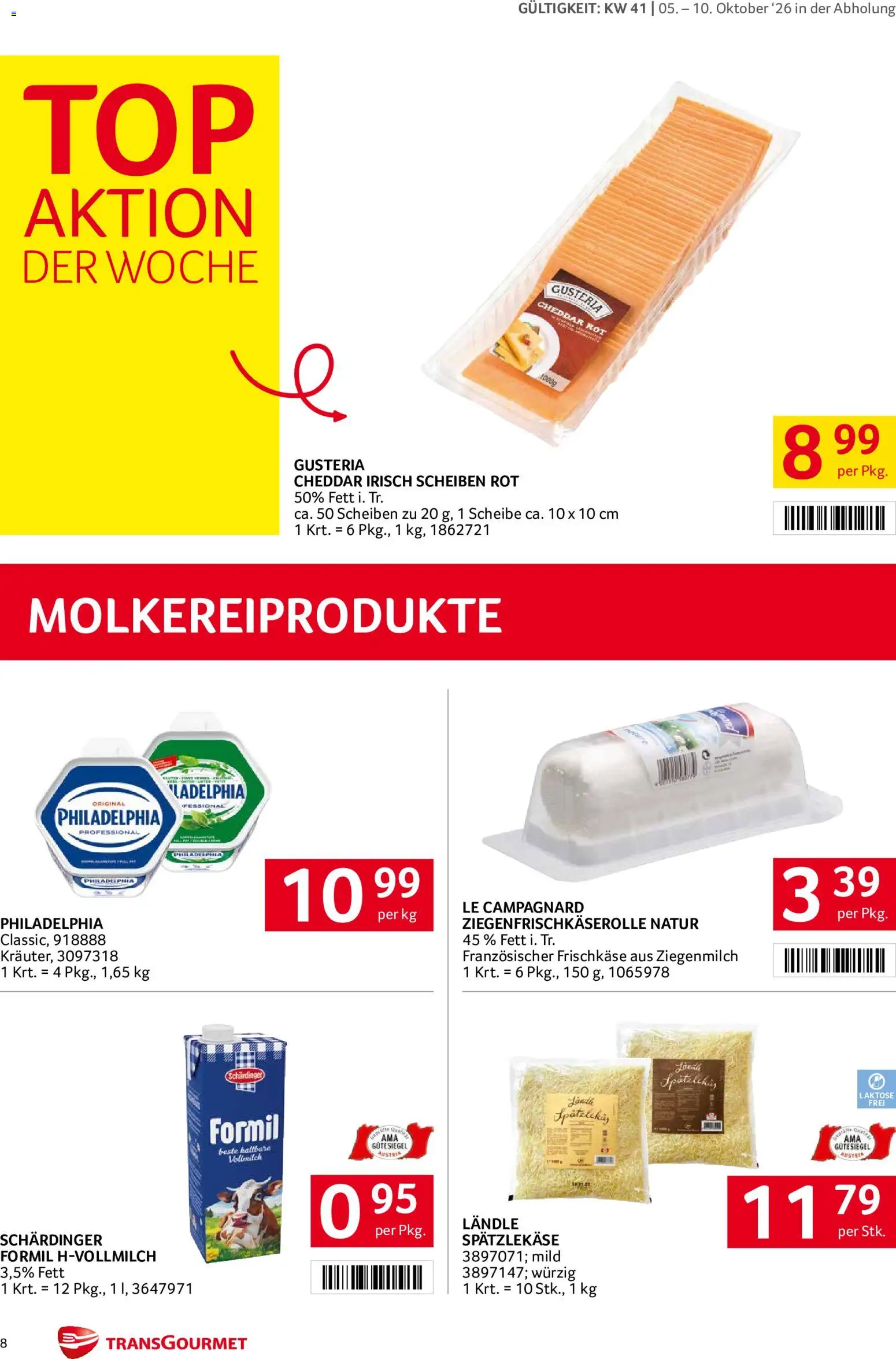 Transgourmet Flugblatt Flugblatt in Österreich