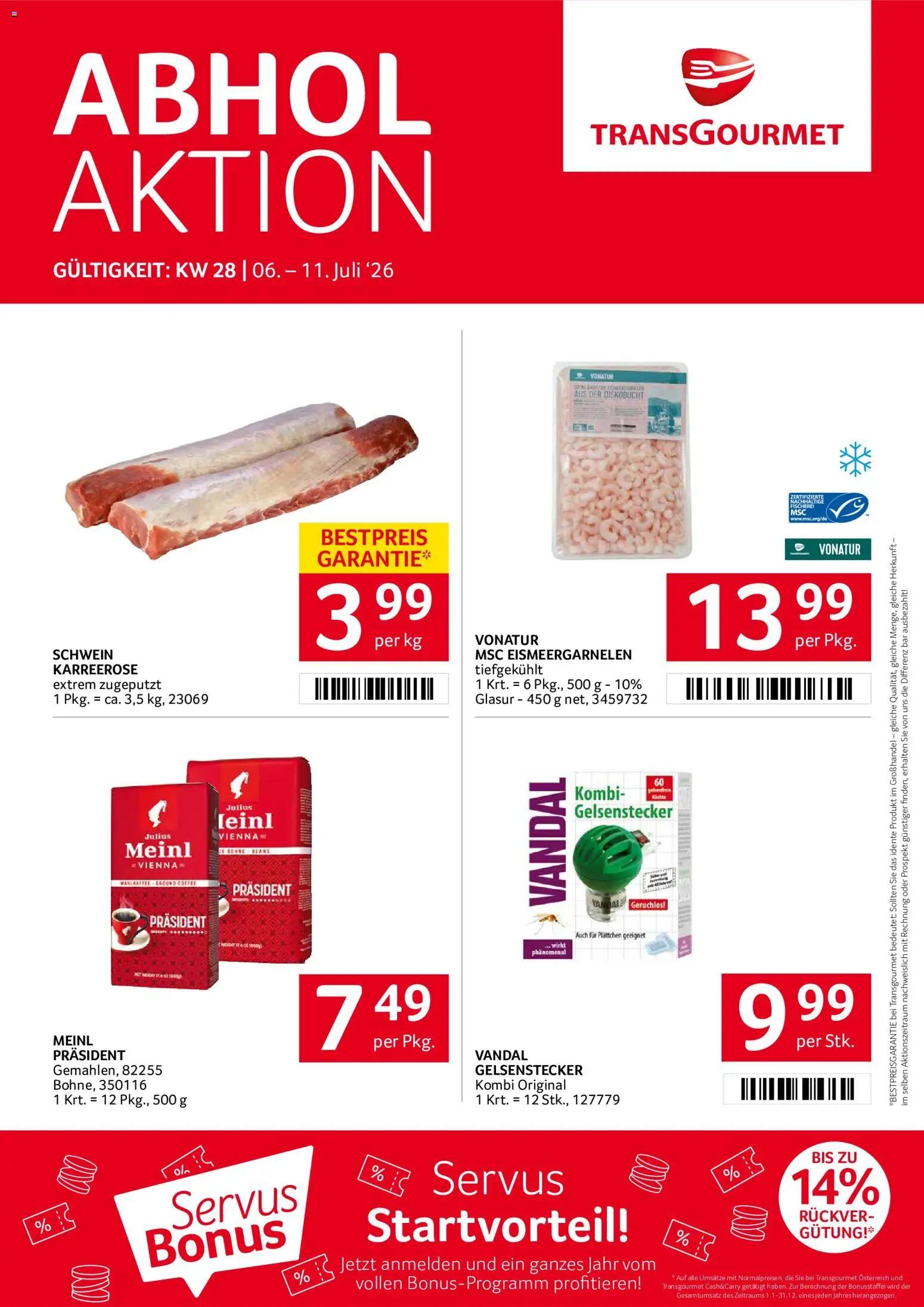 Die besten Angebote | Transgourmet Flugblatt ab 06.07.2026 | - Jetzt stöbern! | Österreich