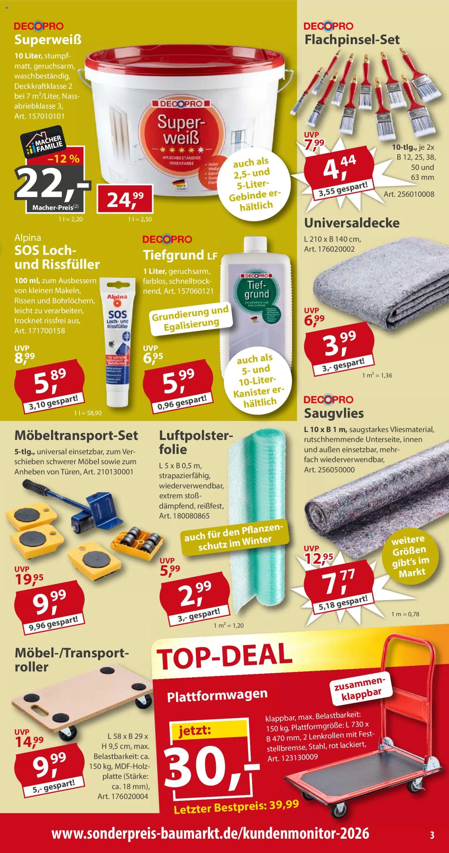 Sonderpreis Baumarkt Prospekt Prospekt in Deutschland
