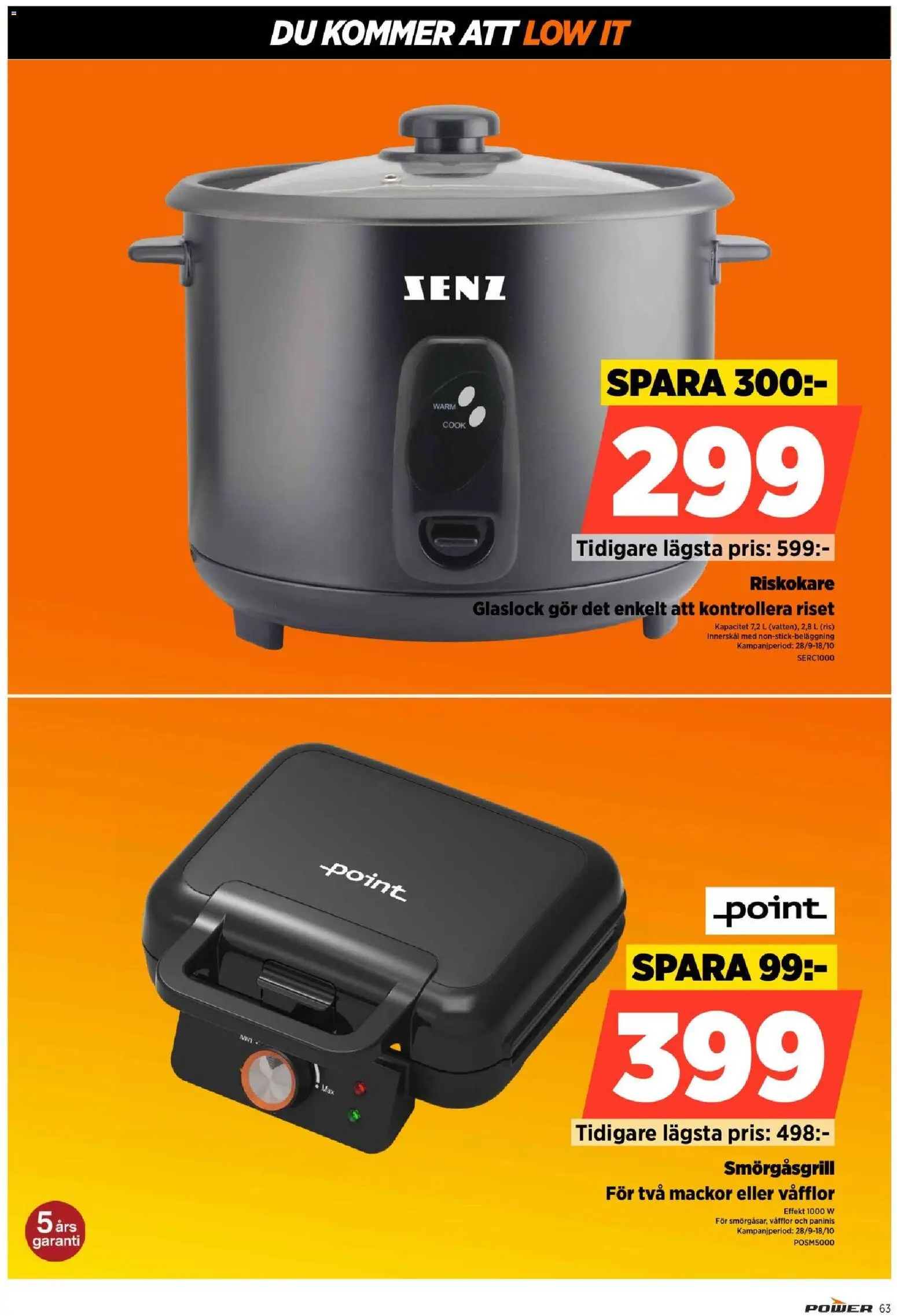 Power erbjudanden Reklamblad in Sverige