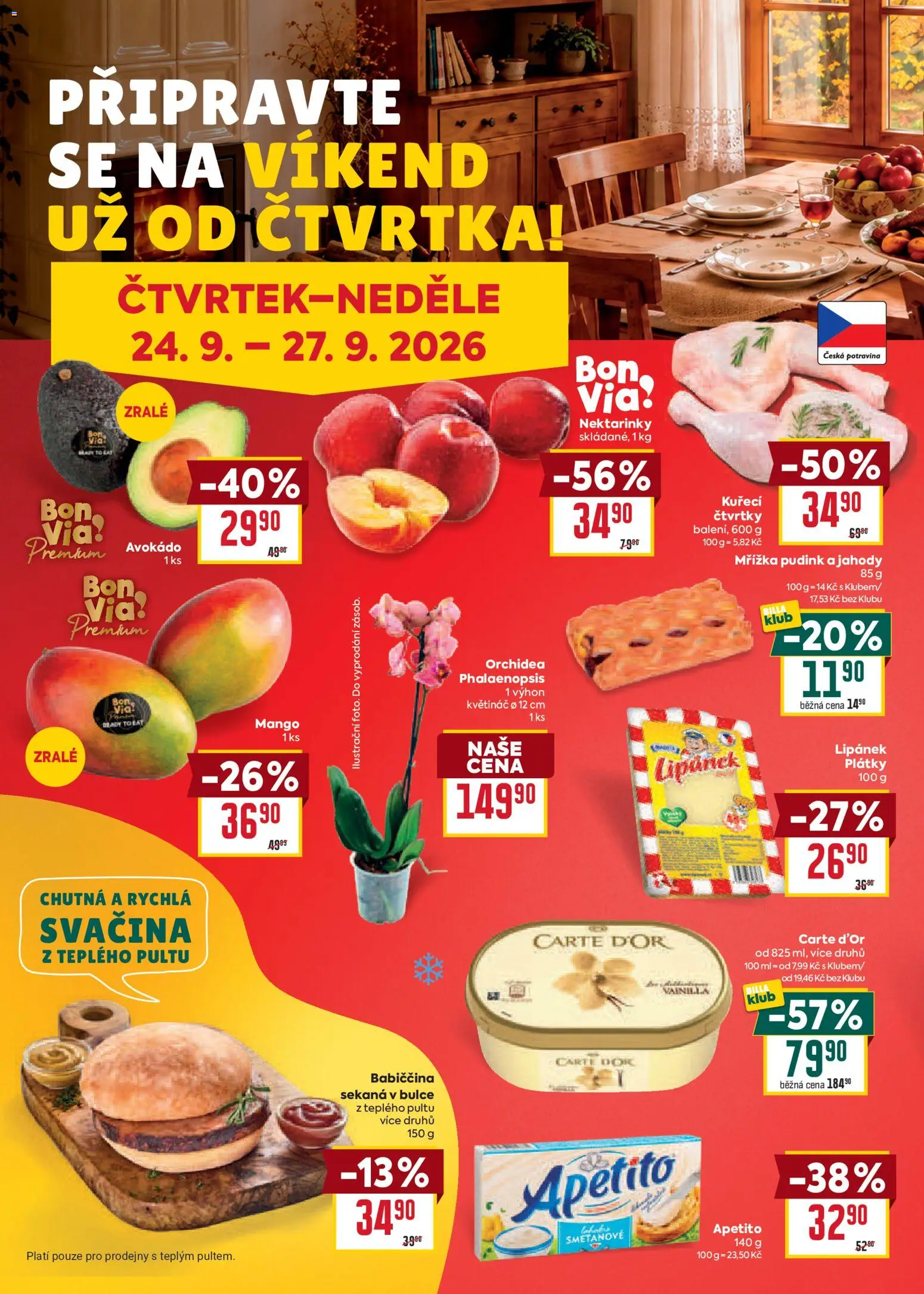 Billa Velký leták Leták in Česko