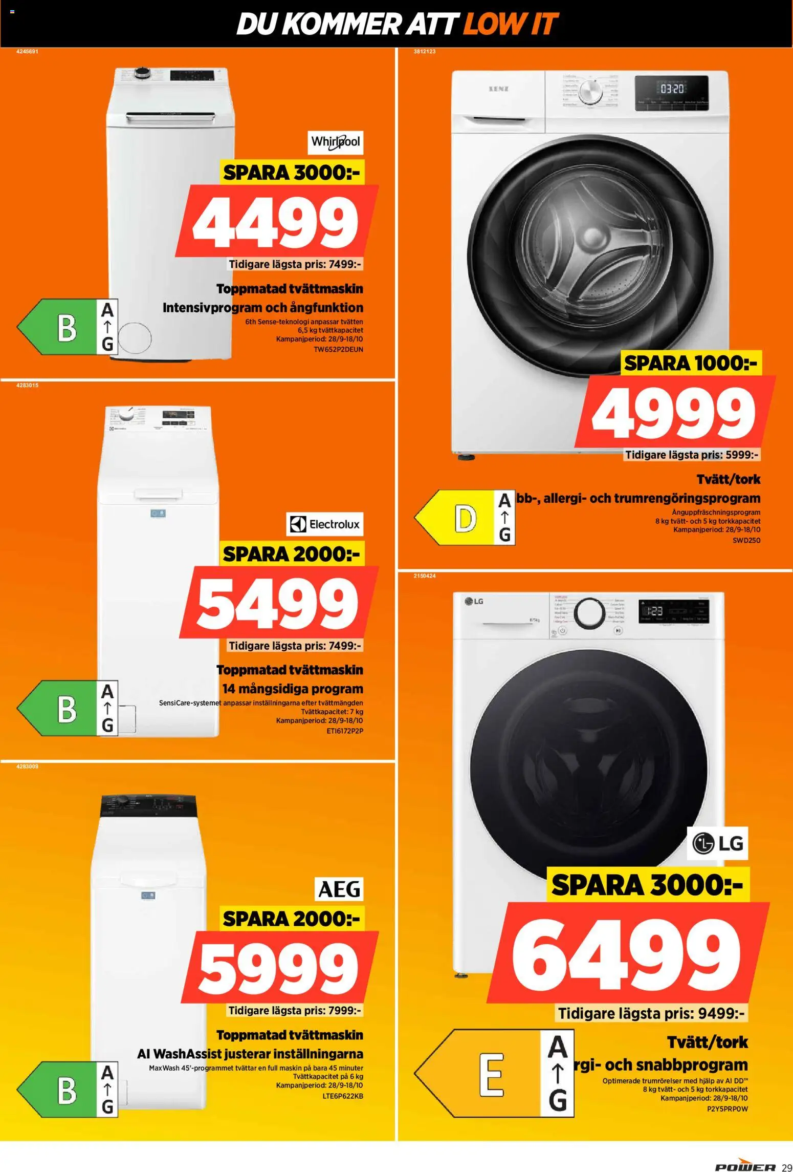 Power erbjudanden Reklamblad in Sverige