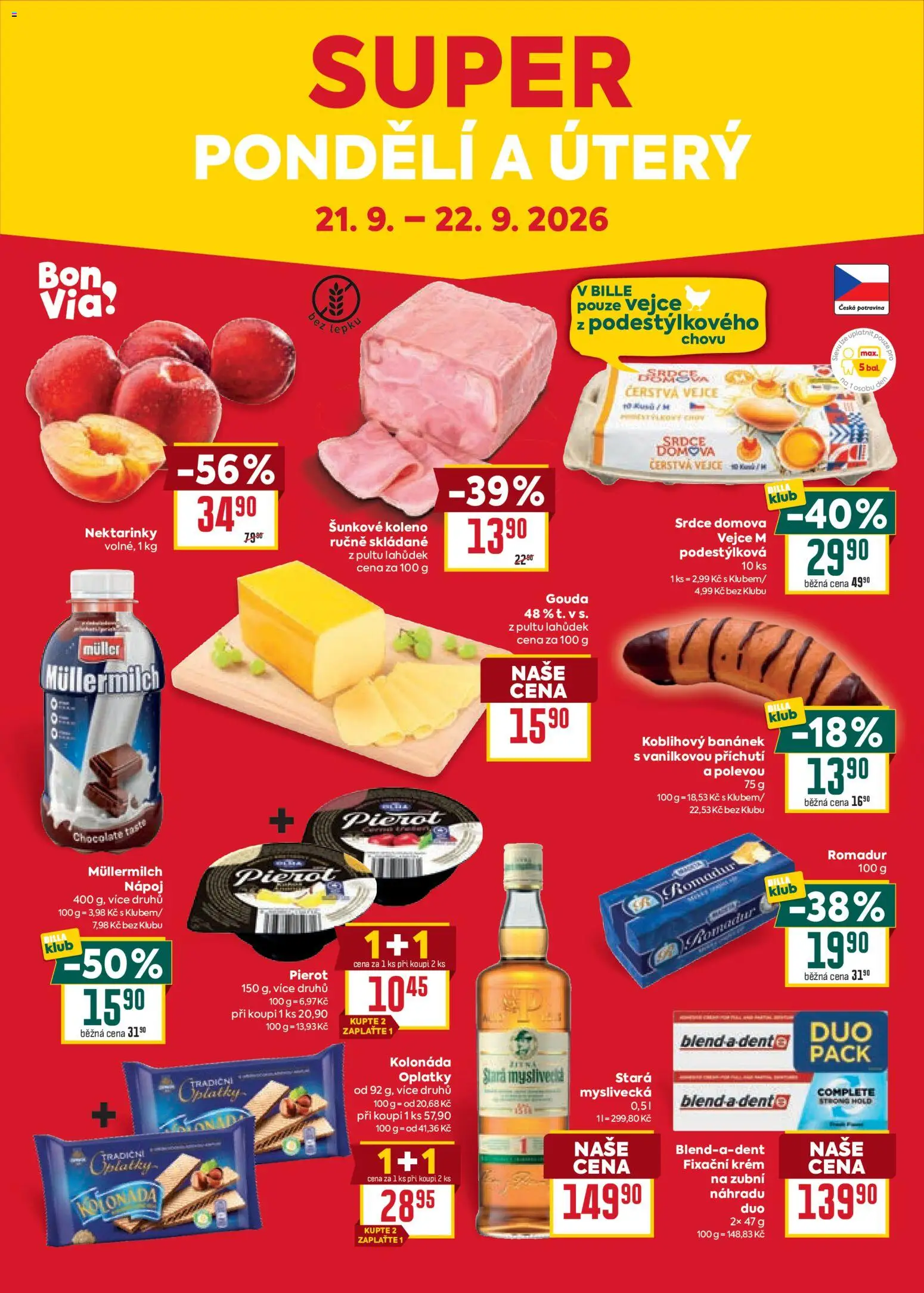 Billa Velký leták Leták in Česko