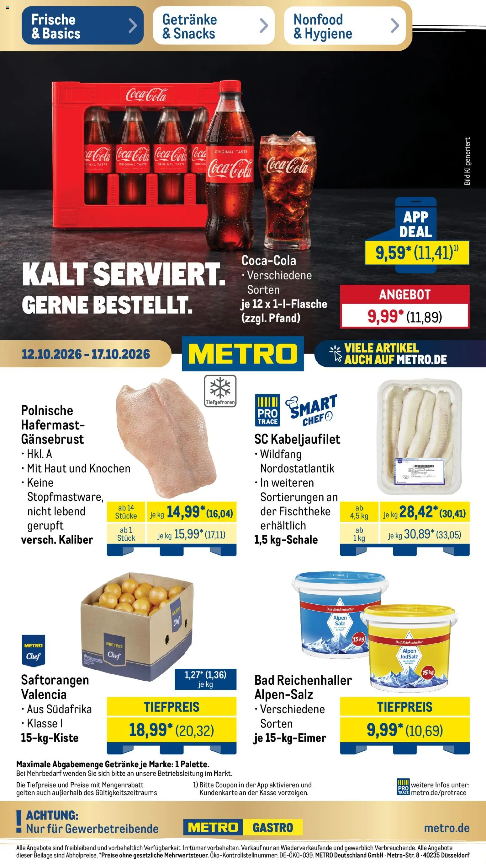 Metro Prospekt Prospekt in Deutschland