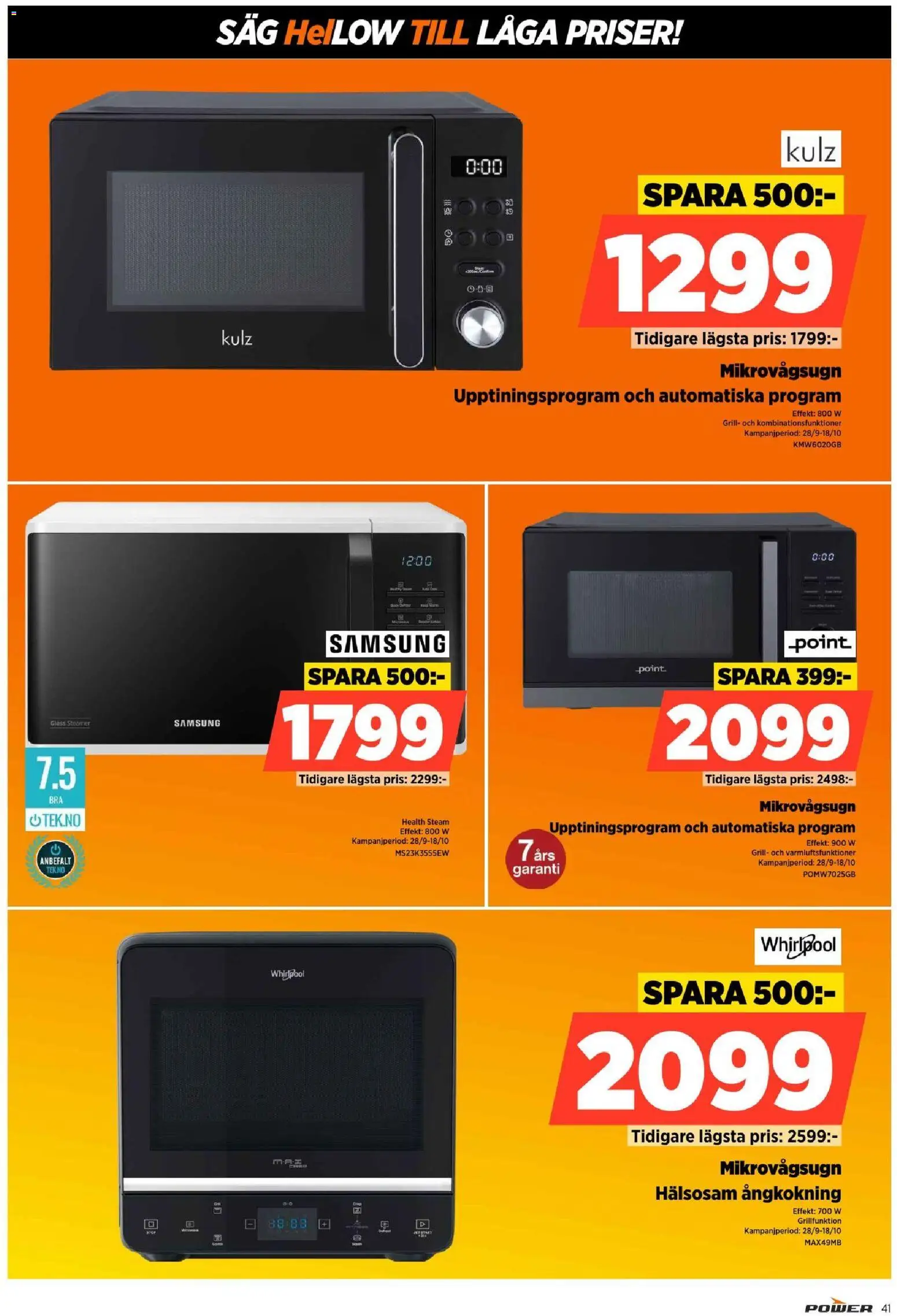 Power erbjudanden Reklamblad in Sverige