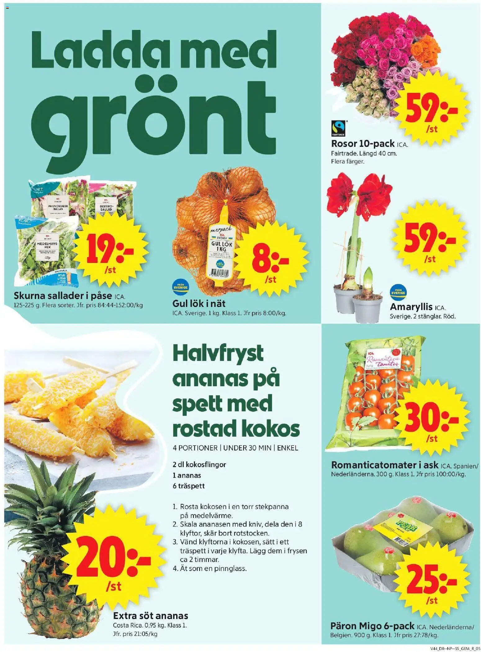 ICA Supermarket erbjudanden Reklamblad in Sverige