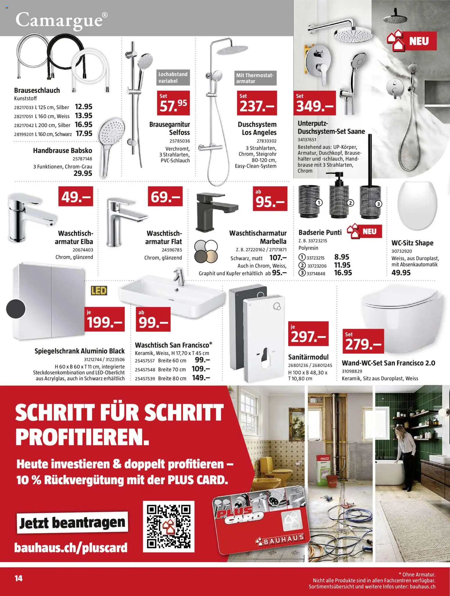 Bauhaus aktionen Prospekt in Schweiz
