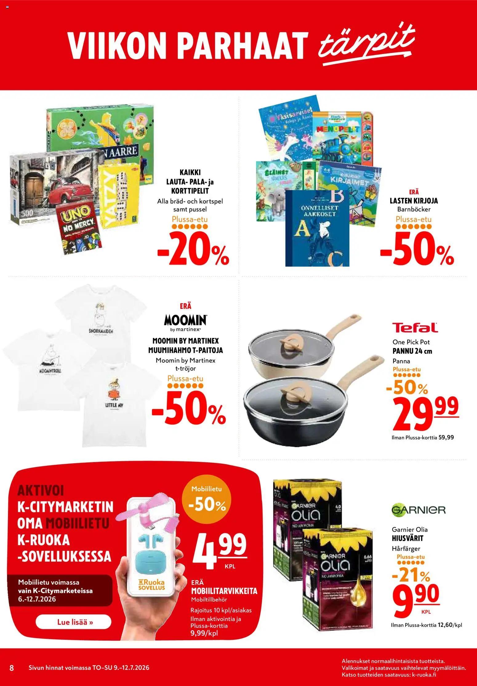 🛍️ K-Citymarket tarjoukset alkaen 09/07/2026 » Katso huipputarjoukset ja säästä jo tänään! 💰 | Suomi