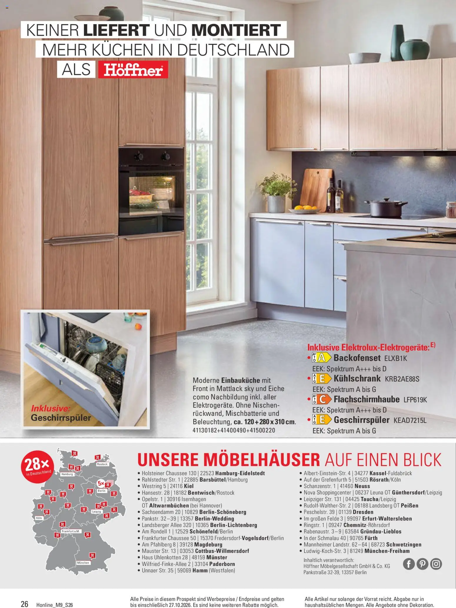 Höffner Prospekt Prospekt in Deutschland