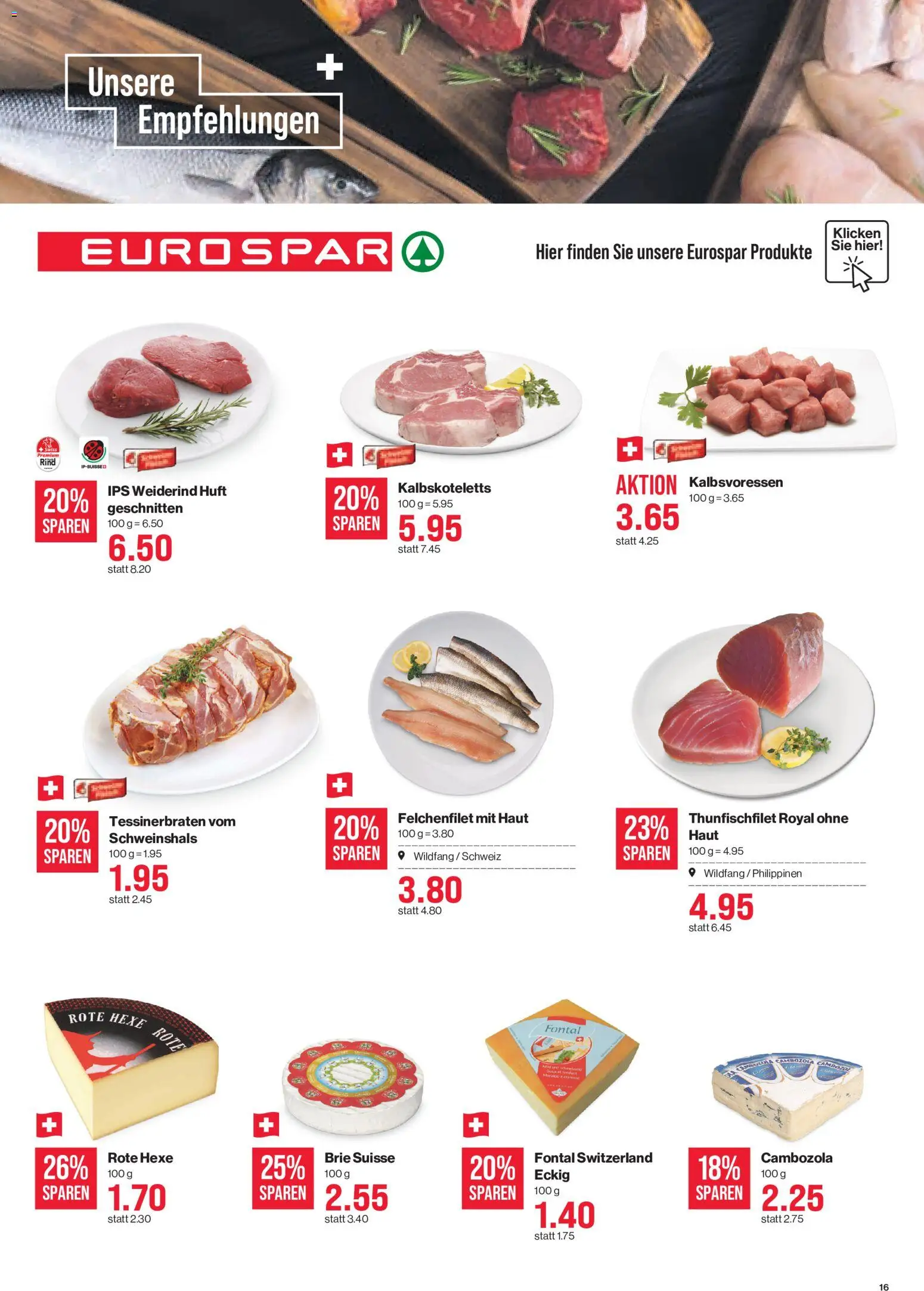 SPAR aktionen Prospekt in Schweiz
