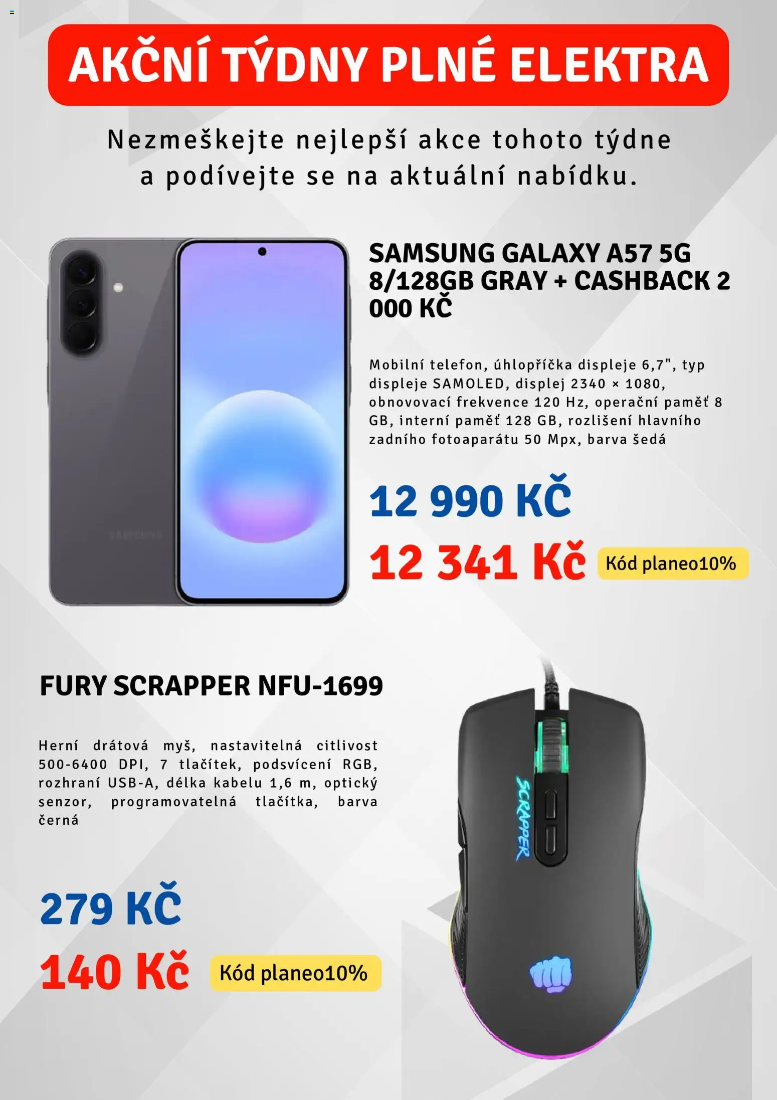Planeo Elektro leták Leták in Česko