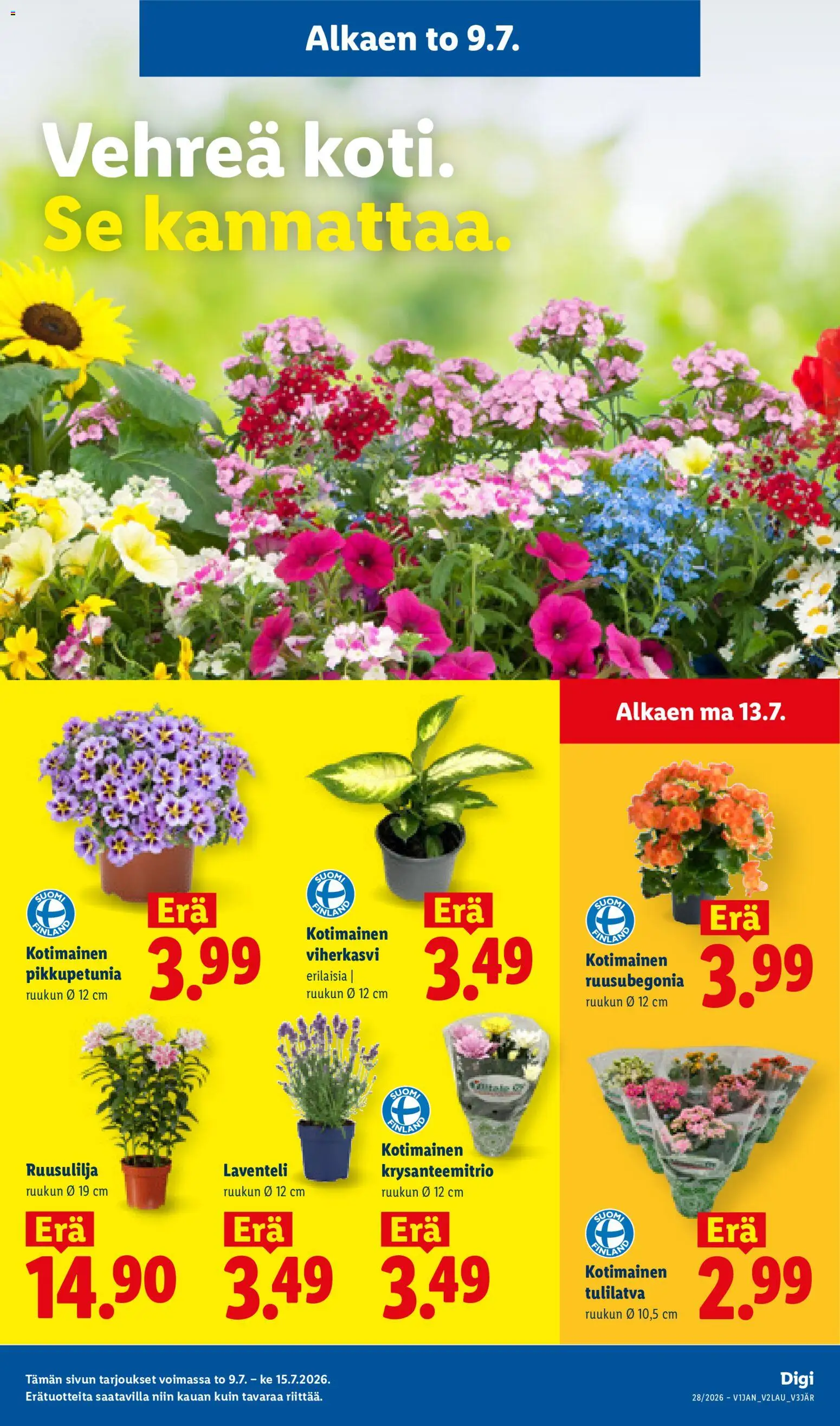 🛍️ Lidl tarjoukset alkaen 09/07/2026 » Katso huipputarjoukset ja säästä jo tänään! 💰 | Suomi