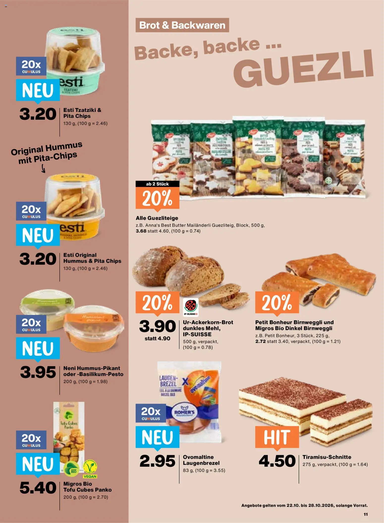 Migros aktionen Prospekt in Schweiz