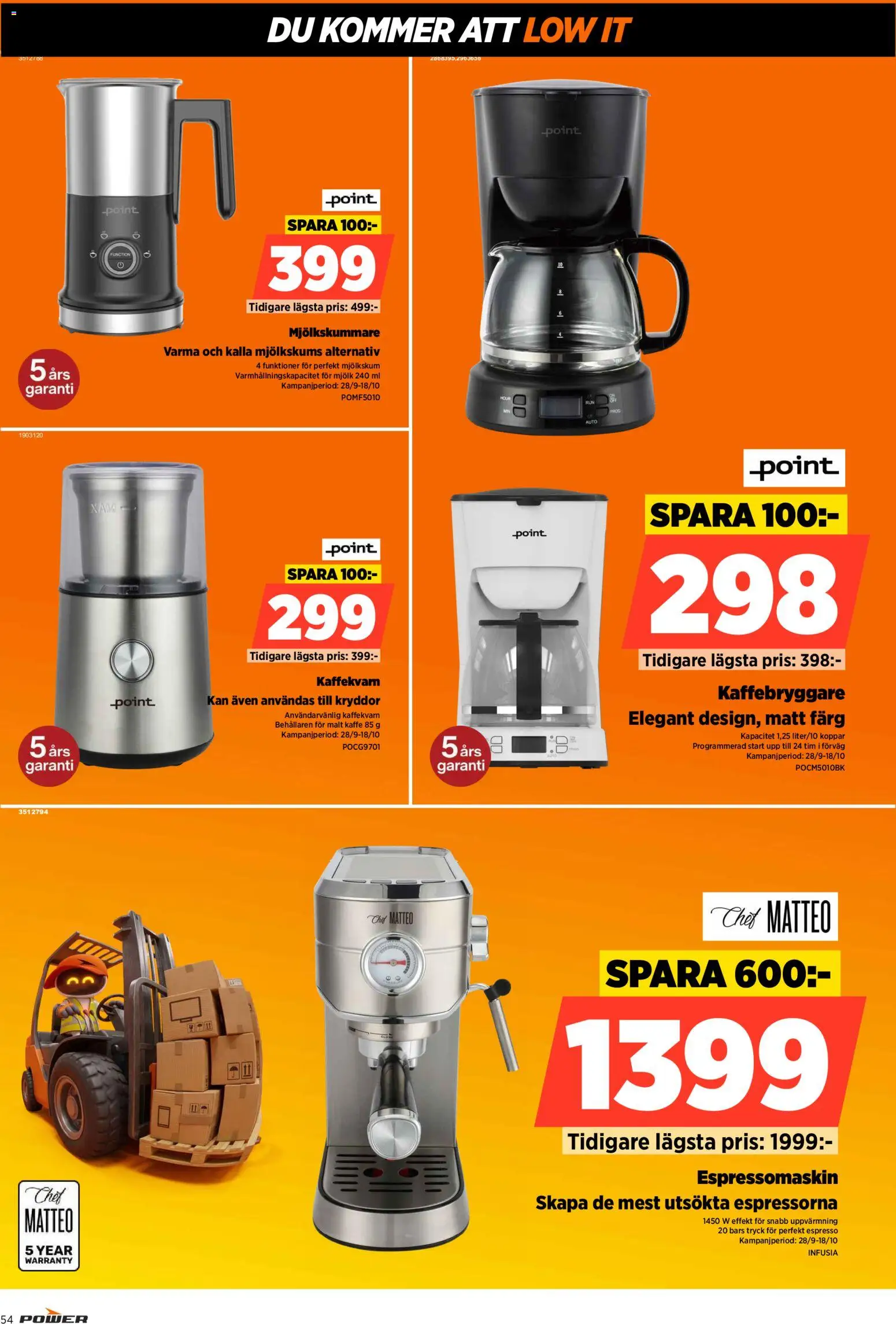 Power erbjudanden Reklamblad in Sverige