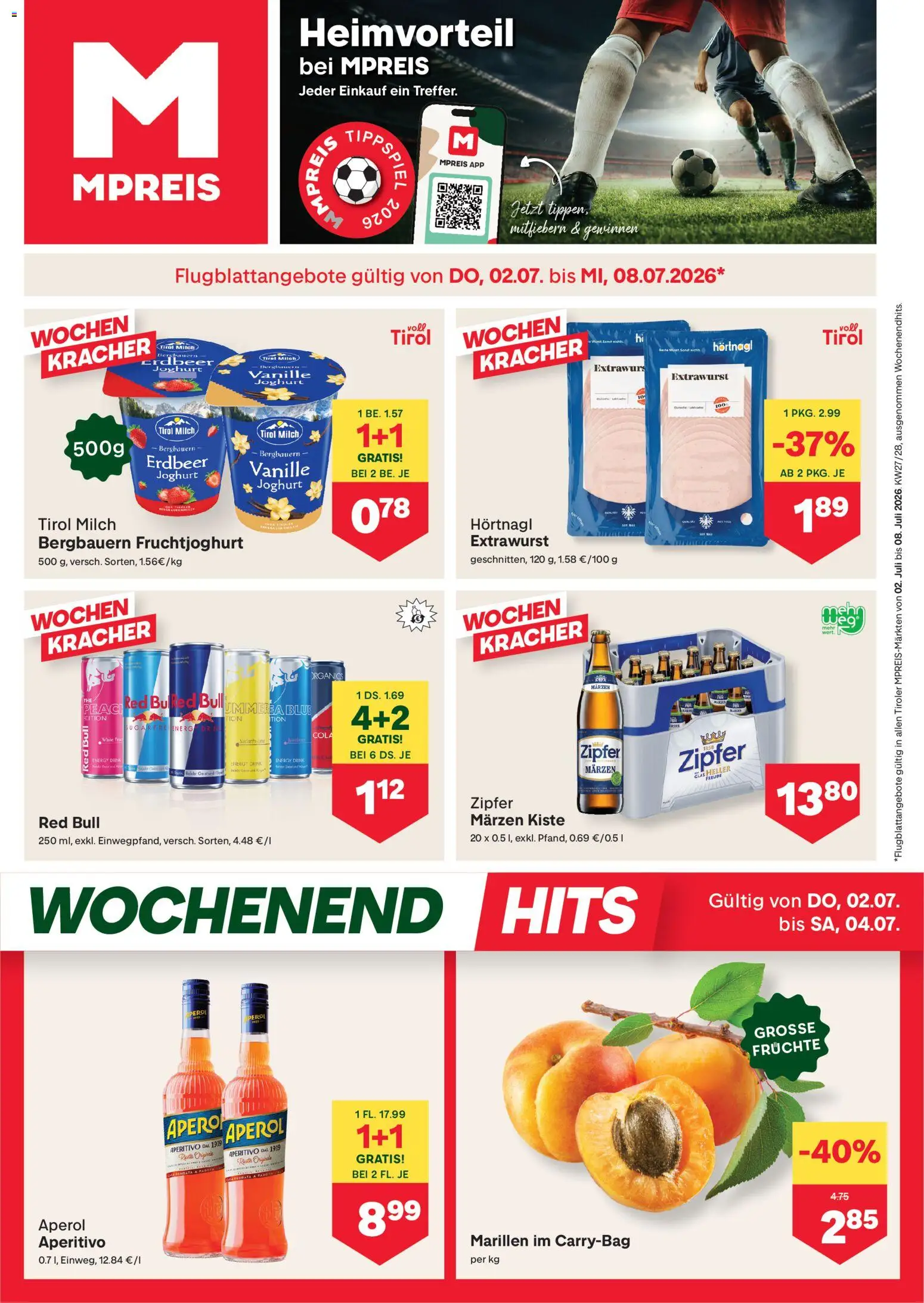 Die besten Angebote | MPREIS Flugblatt ab 02.07.2026 | - Jetzt stöbern! | Österreich