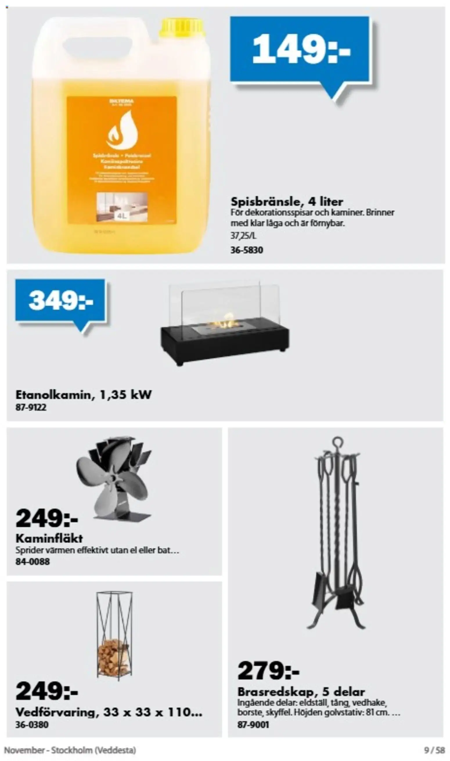 Biltema erbjudanden November Reklamblad in Sverige