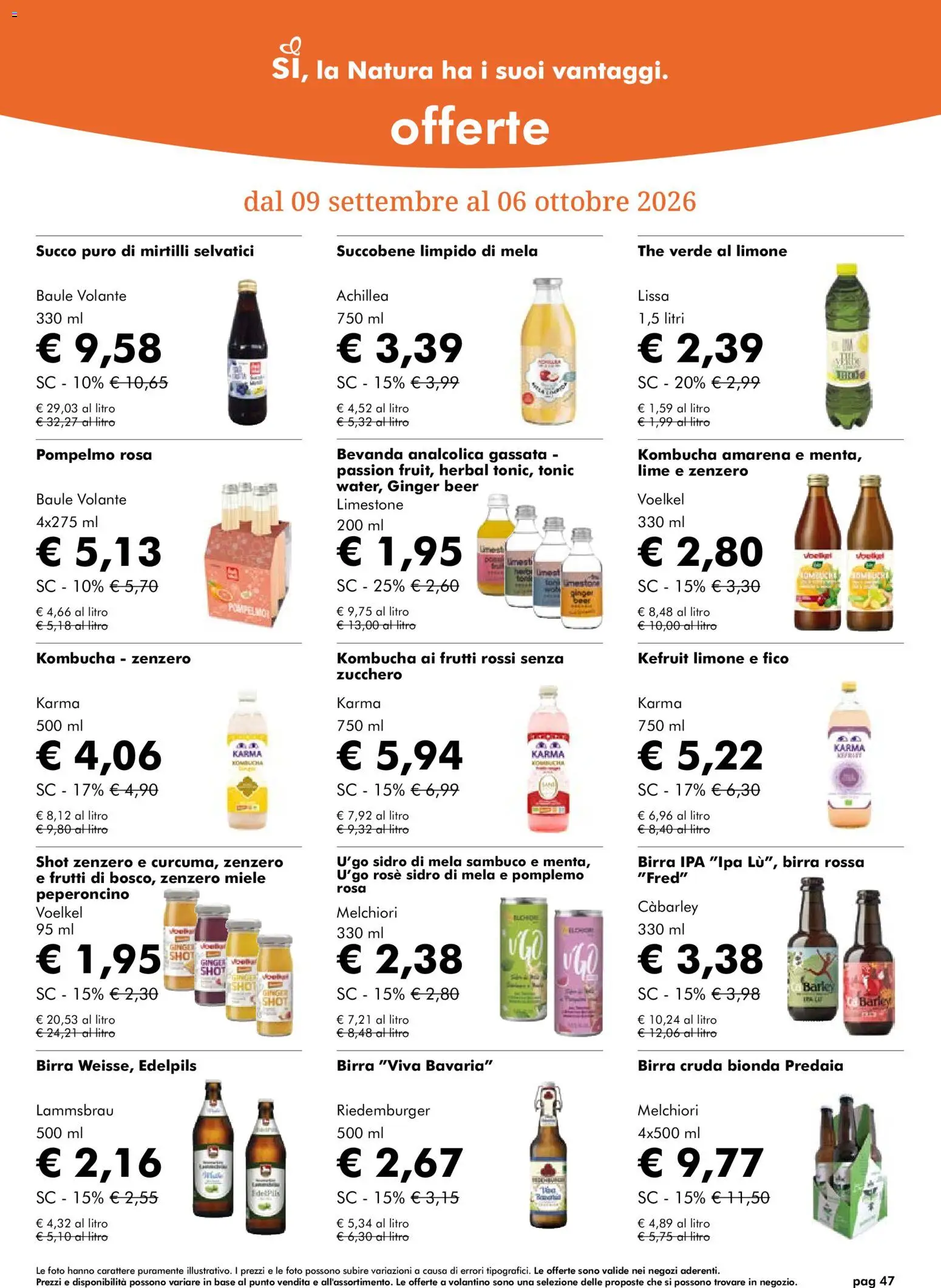 Natura Sì volantino Volantino in Italy